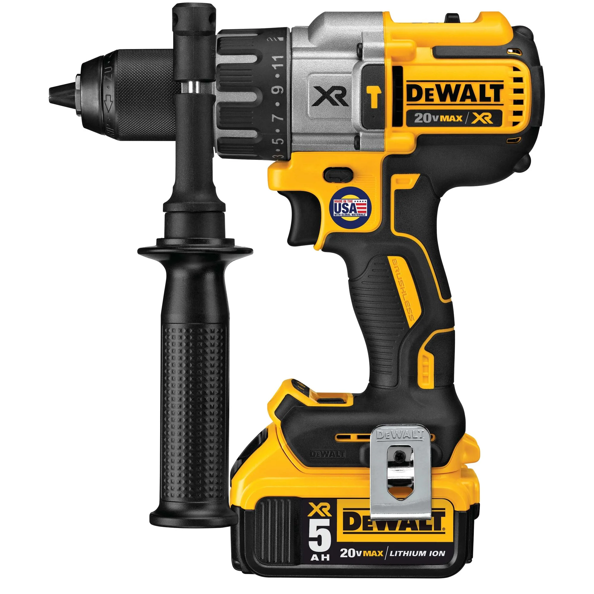 DeWalt 20V MAX XR® Cordless Brushless 3-Speed Hammer Drill/Driver Kit - Image 2