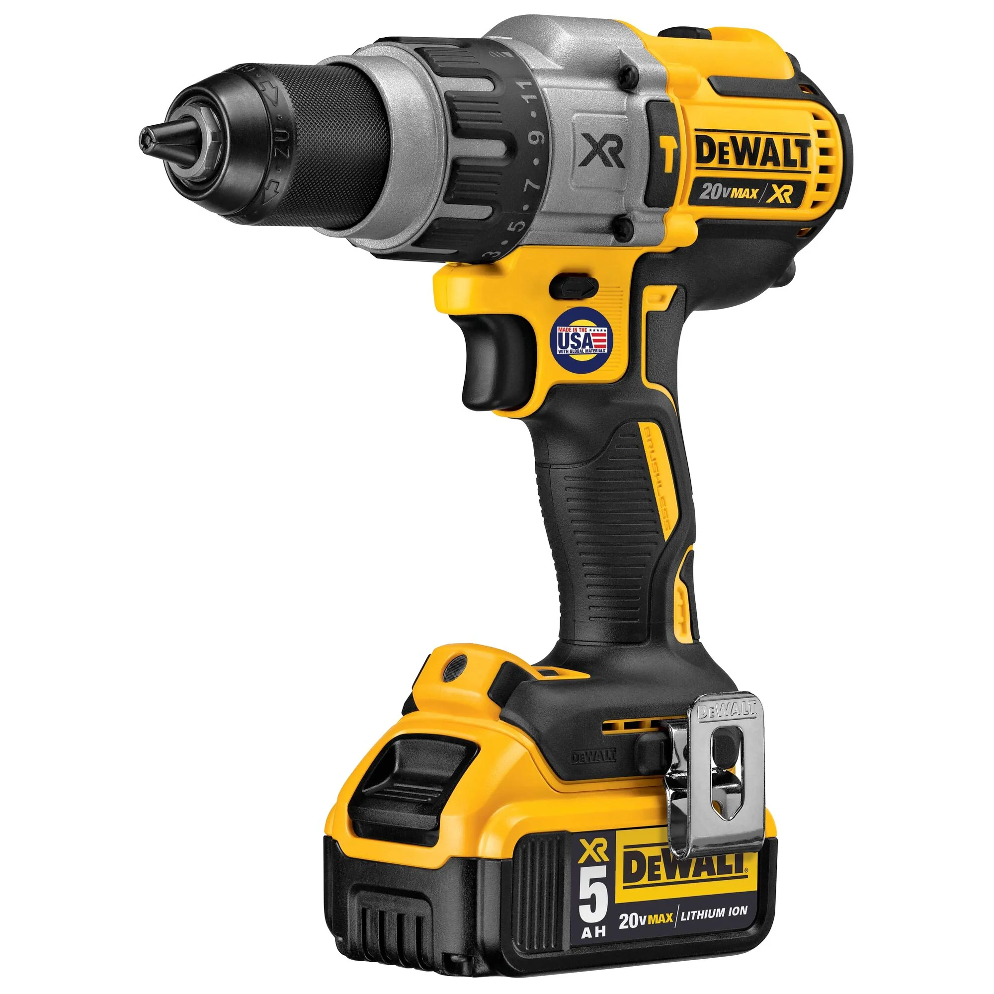 DeWalt 20V MAX XR® Cordless Brushless 3-Speed Hammer Drill/Driver Kit - Image 3