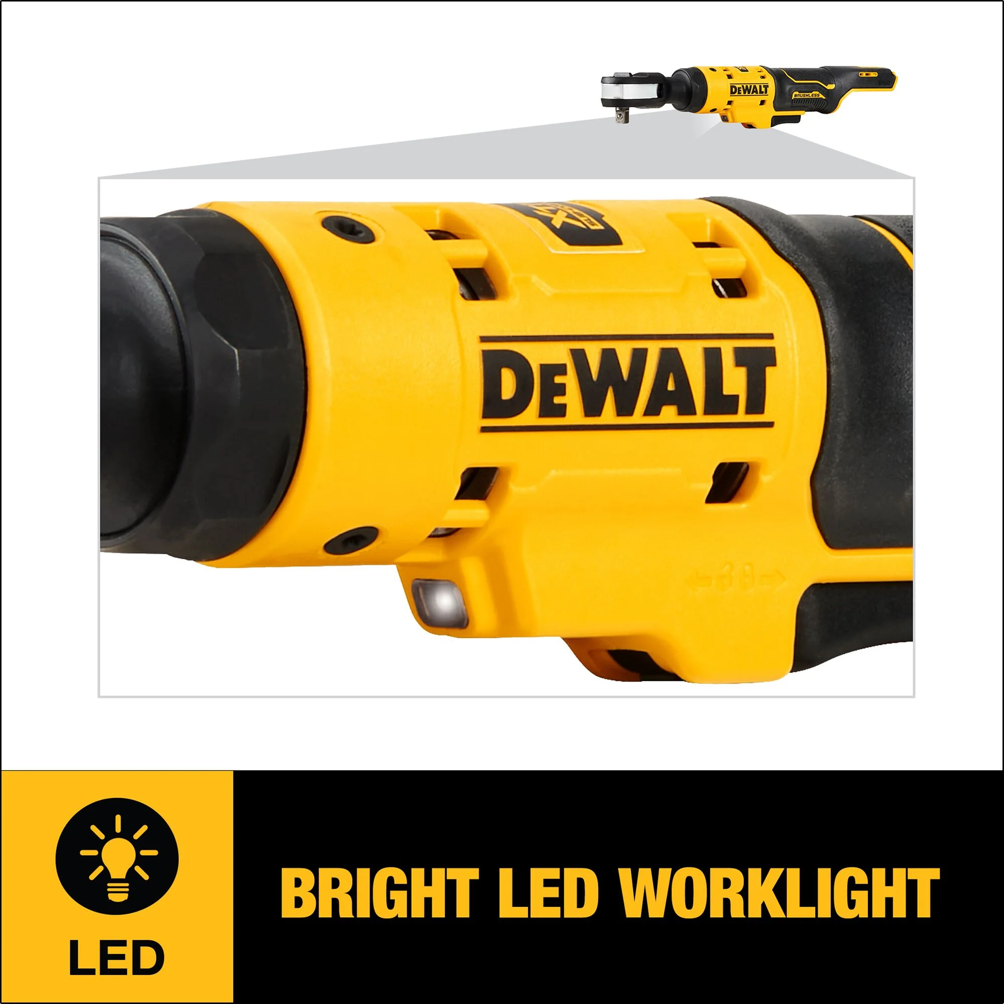 DeWalt XTREME™ 12V MAX Brushless 3/8" Drive Ratchet - Tool Only - Image 10
