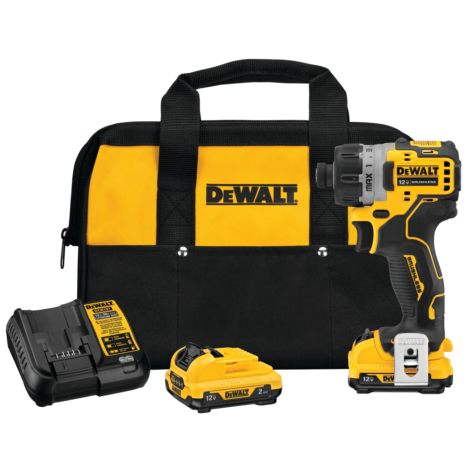 DeWalt 12V MAX XTREME 1/4" Brushless Cordless Screwdriver Kit