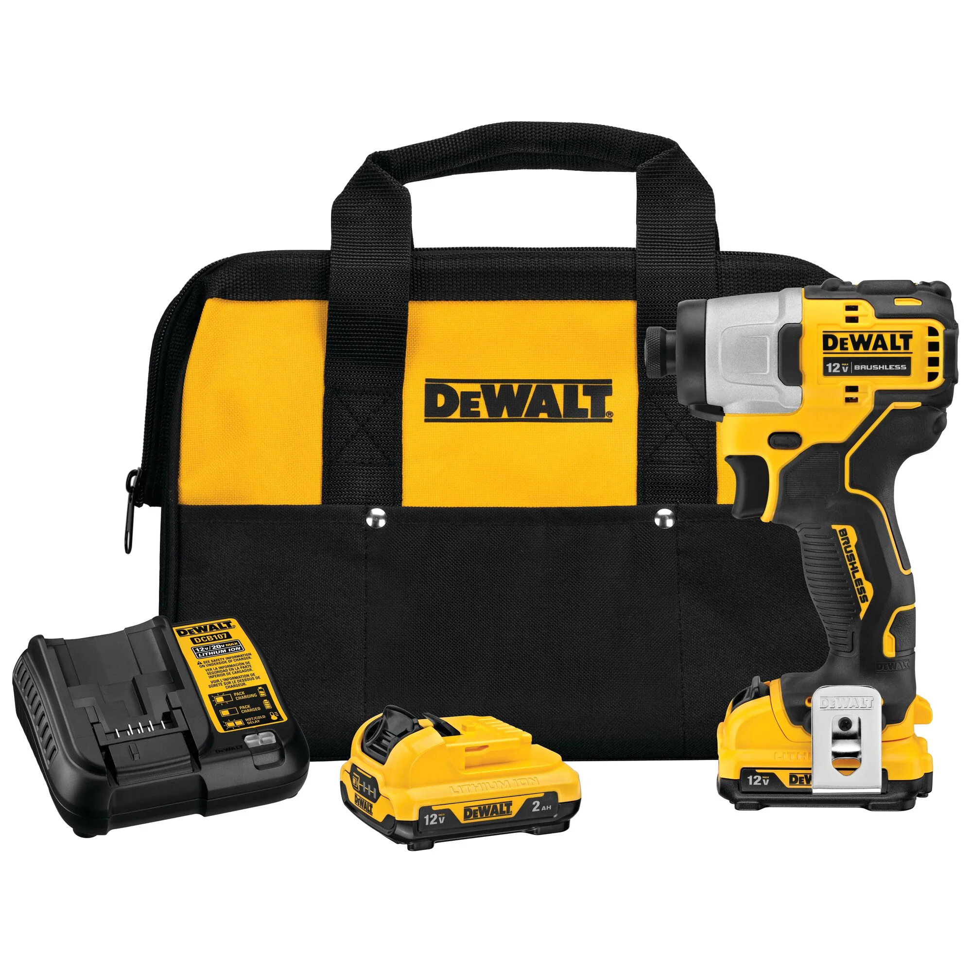 DeWalt XTREMEâ„¢ 12V MAX Brushless 1/4" Cordless Impact Driver Kit
