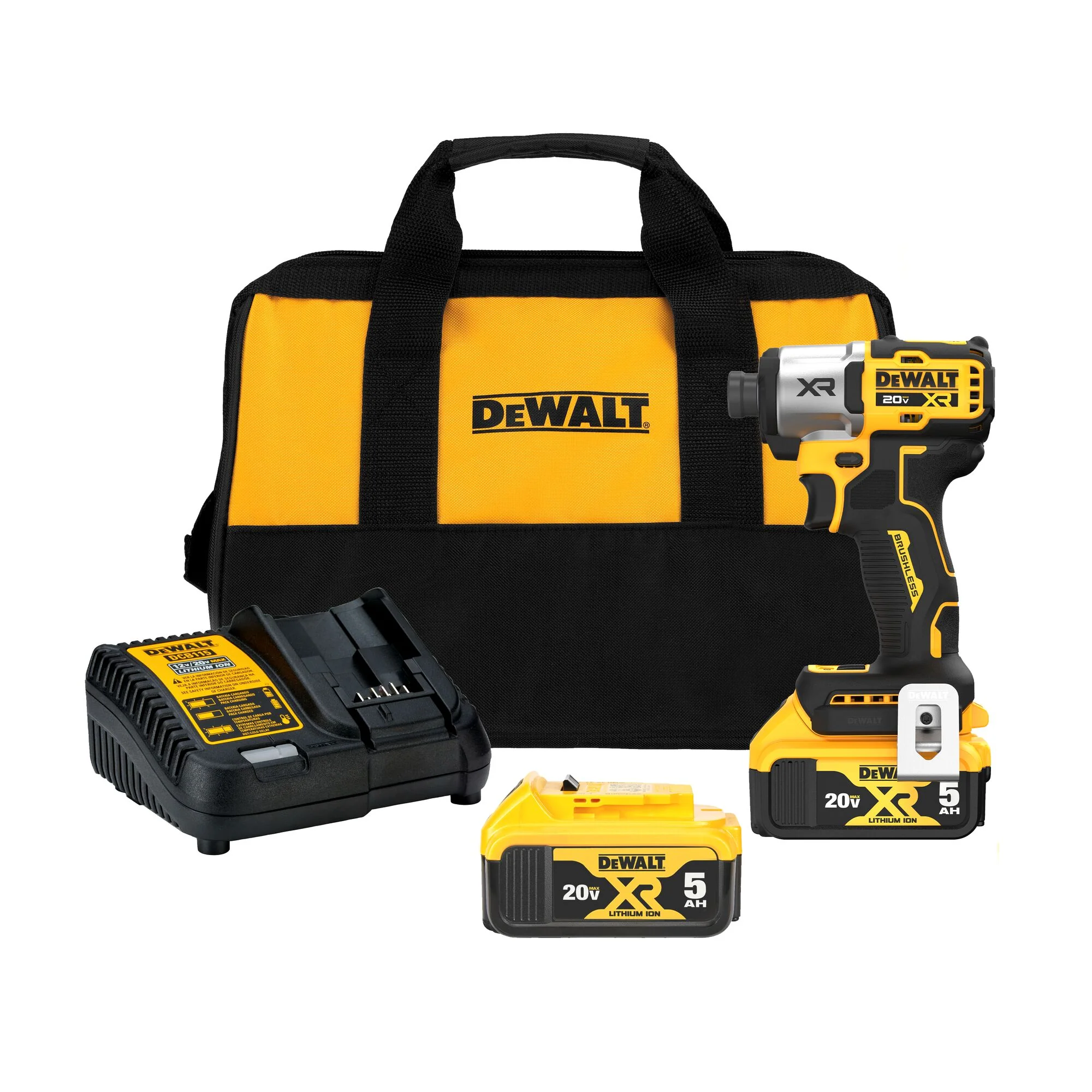 DeWalt 20V MAX XR 1/4" 3-Speed Impact Driver Kit
