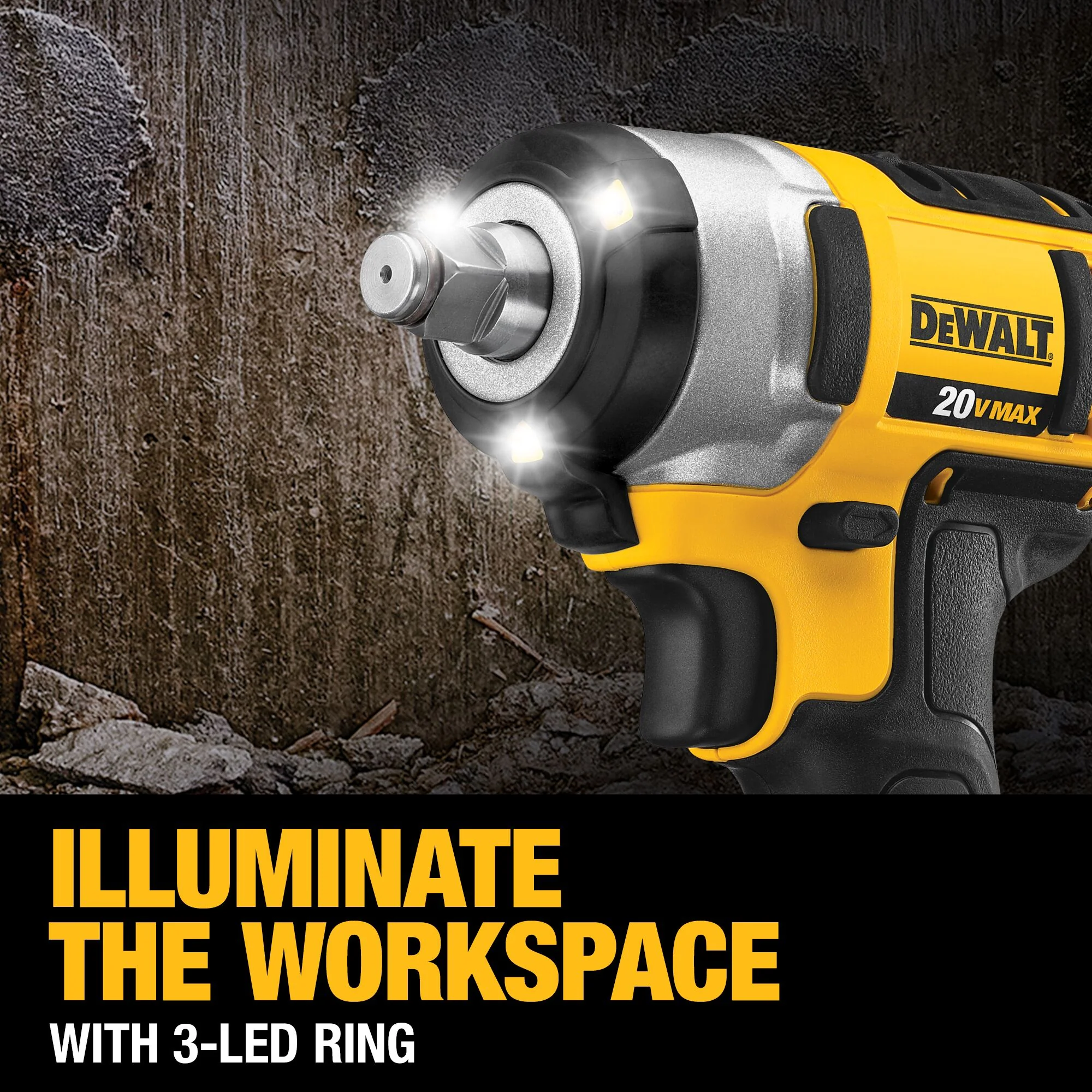 DeWalt 20V MAX 1/2" Impact Wrench - Tool Only - Image 10
