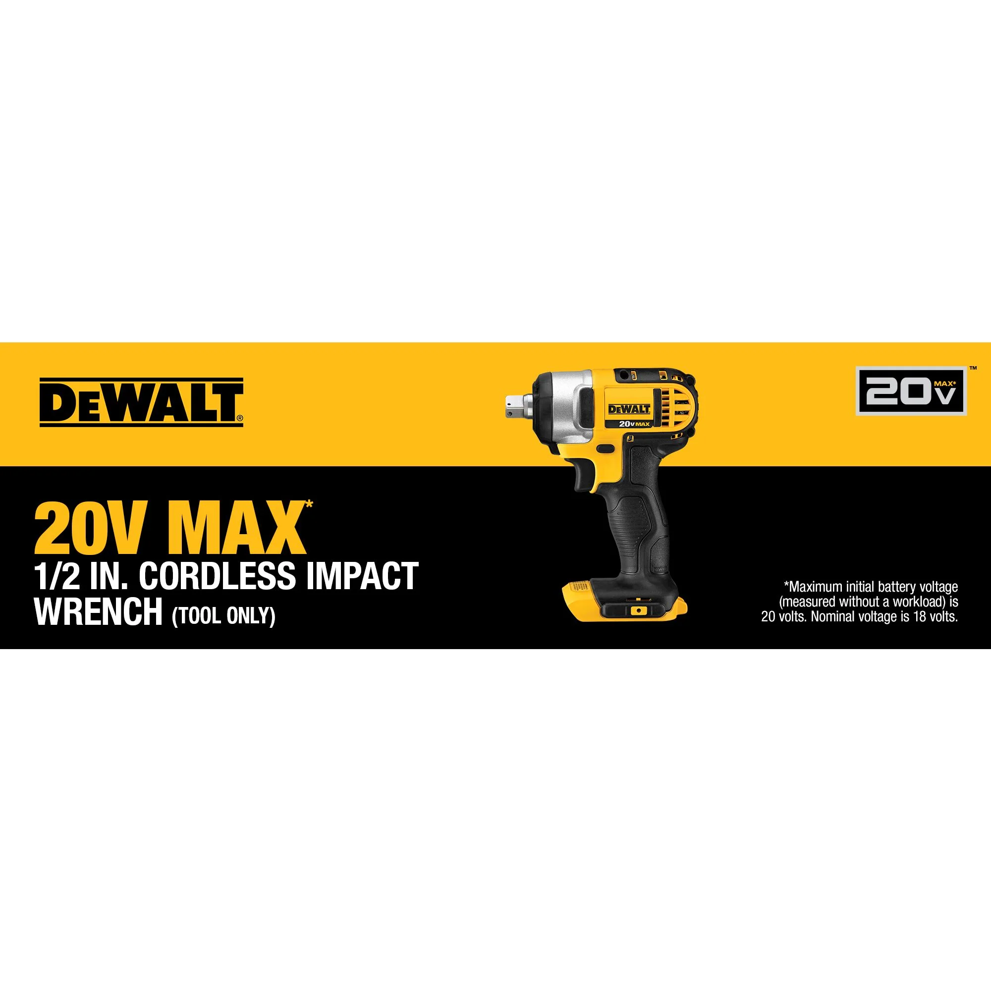 DeWalt 20V MAX 1/2" Impact Wrench - Tool Only - Image 11