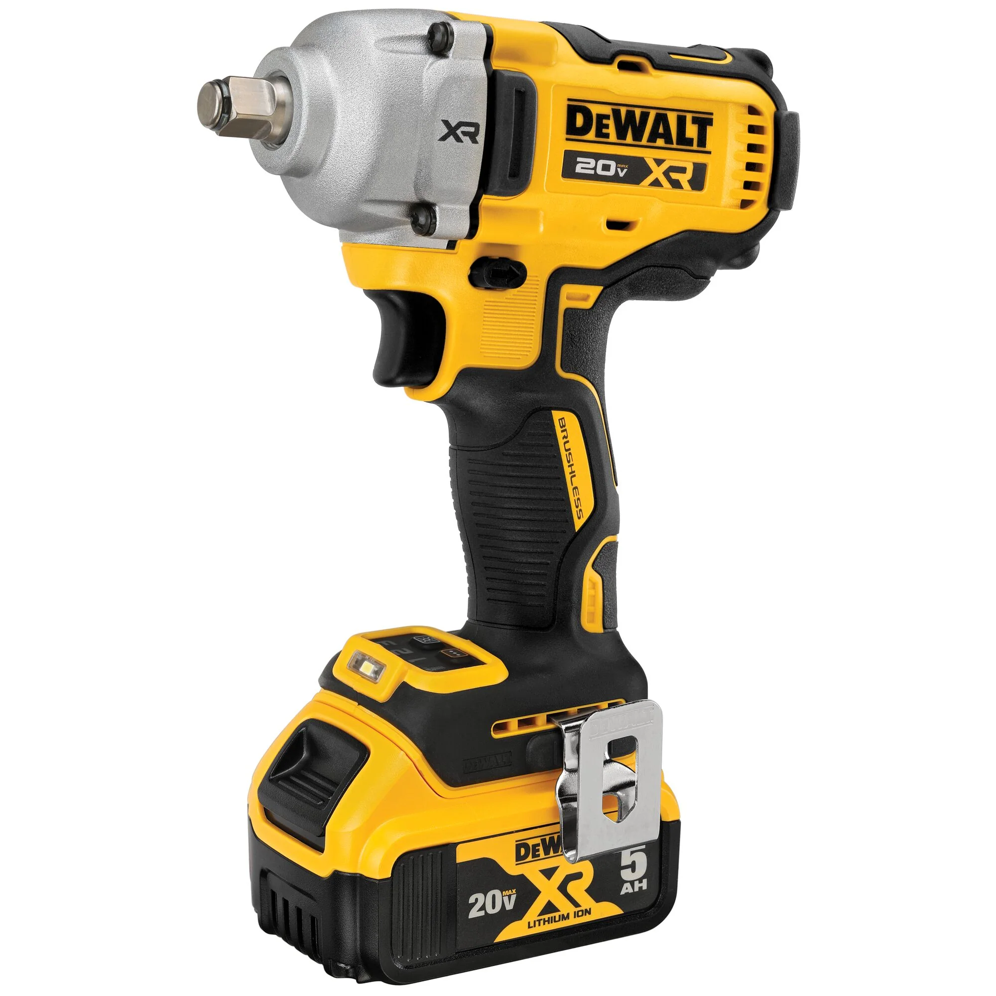 DeWalt 20V MAX XR 1/2" Impact Wrench w/ Hog Ring Anvil Kit - Image 2
