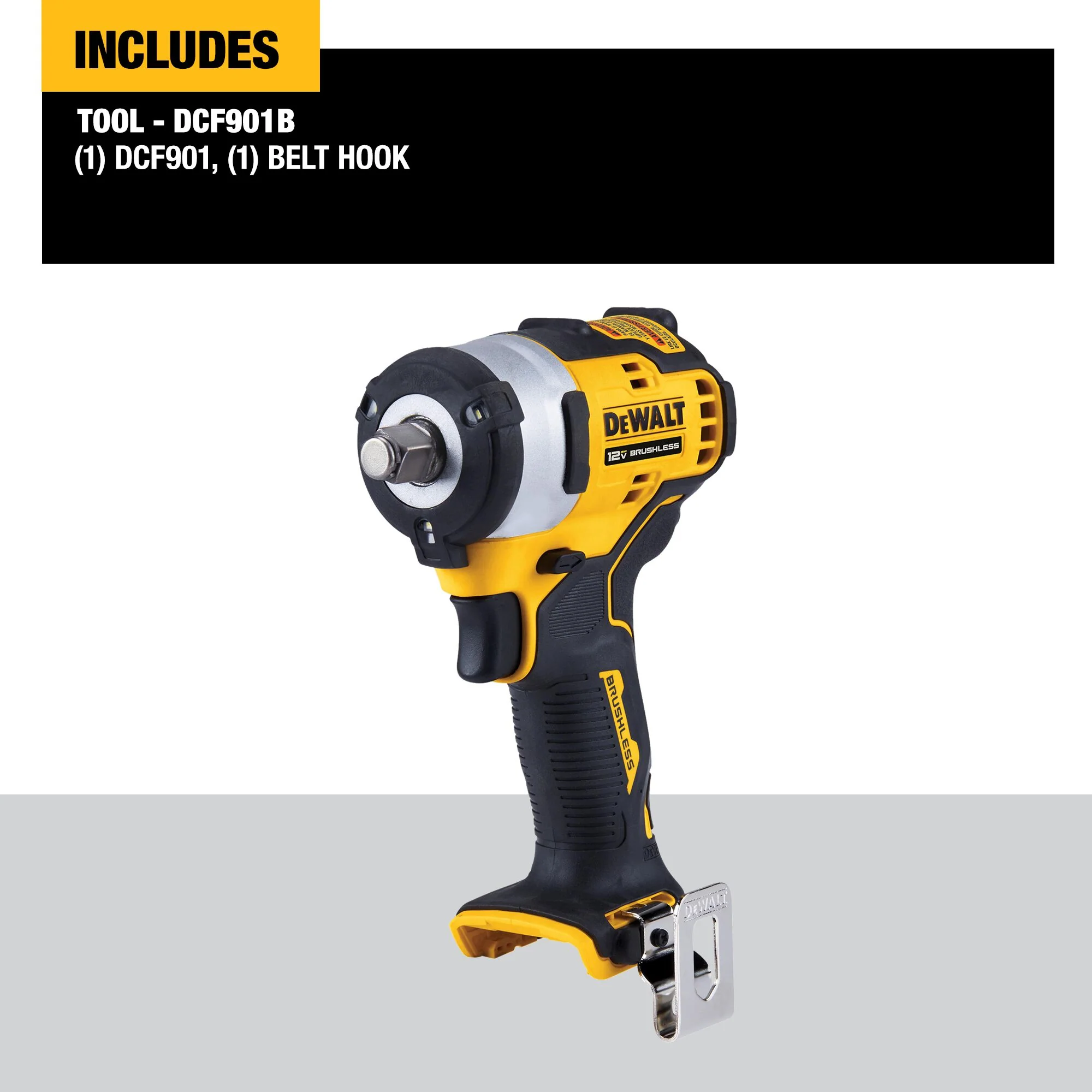 DeWalt 12V MAX XTREME Brushless Cordless 1/2" Impact Wrench - Tool Only - Image 4