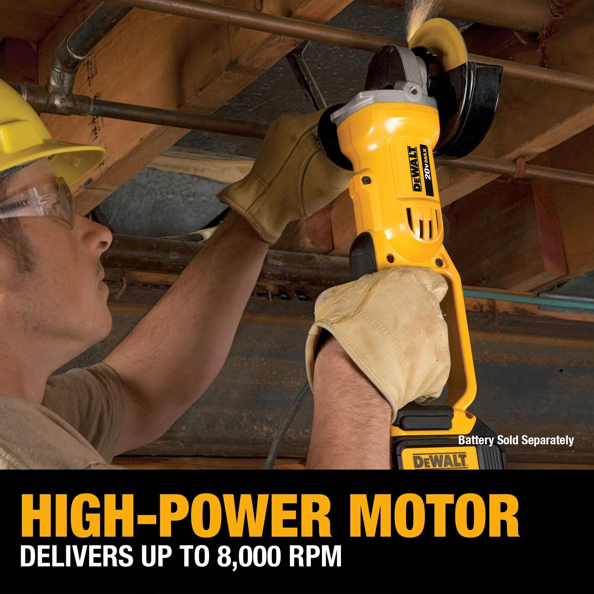 DeWalt 20V MAX 4-1/2" / 5'' Grinder - Tool Only - Image 7