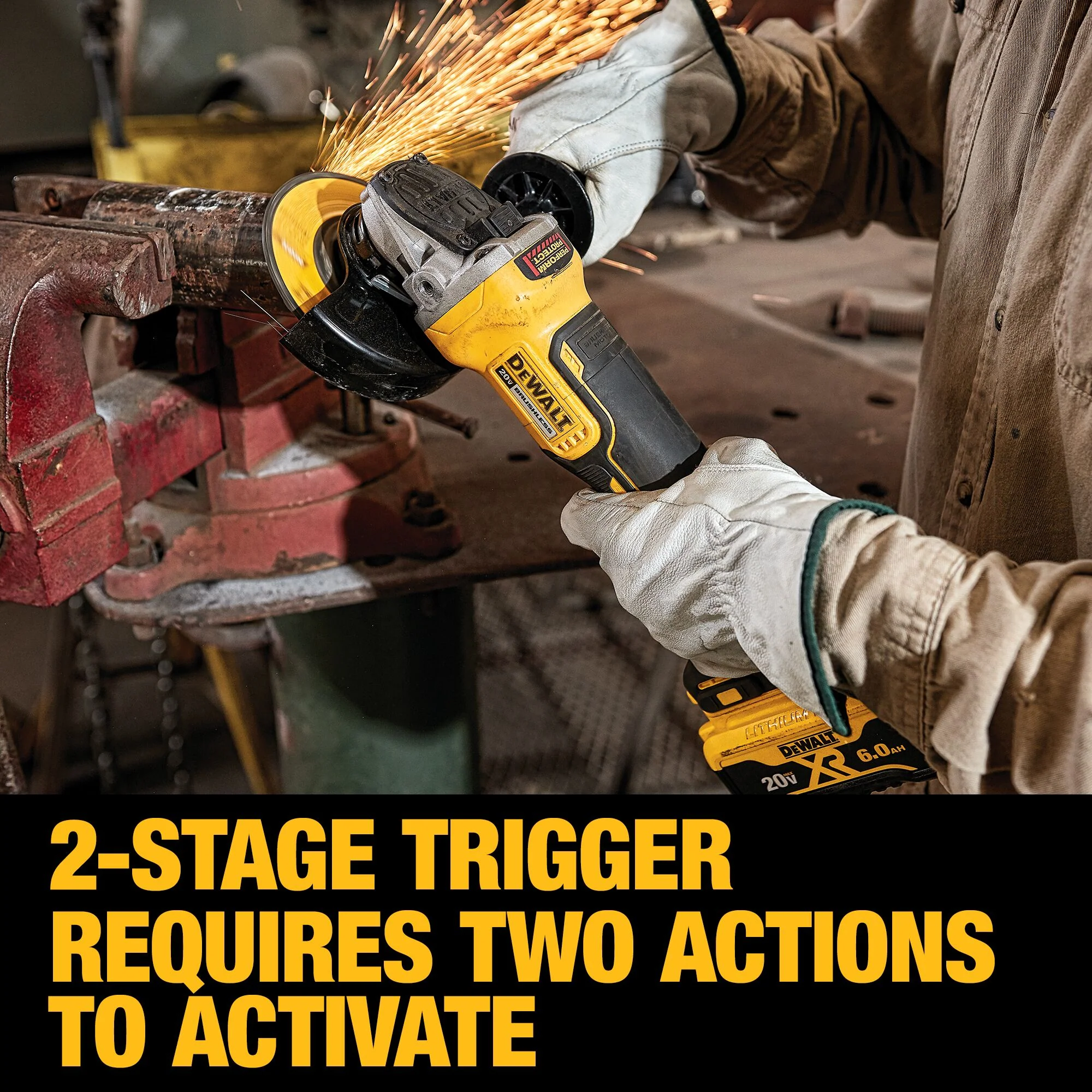 DeWalt 20V MAX XR® 4.5" Small Angle Grinder Kit w/ Kickback Brake - Image 12