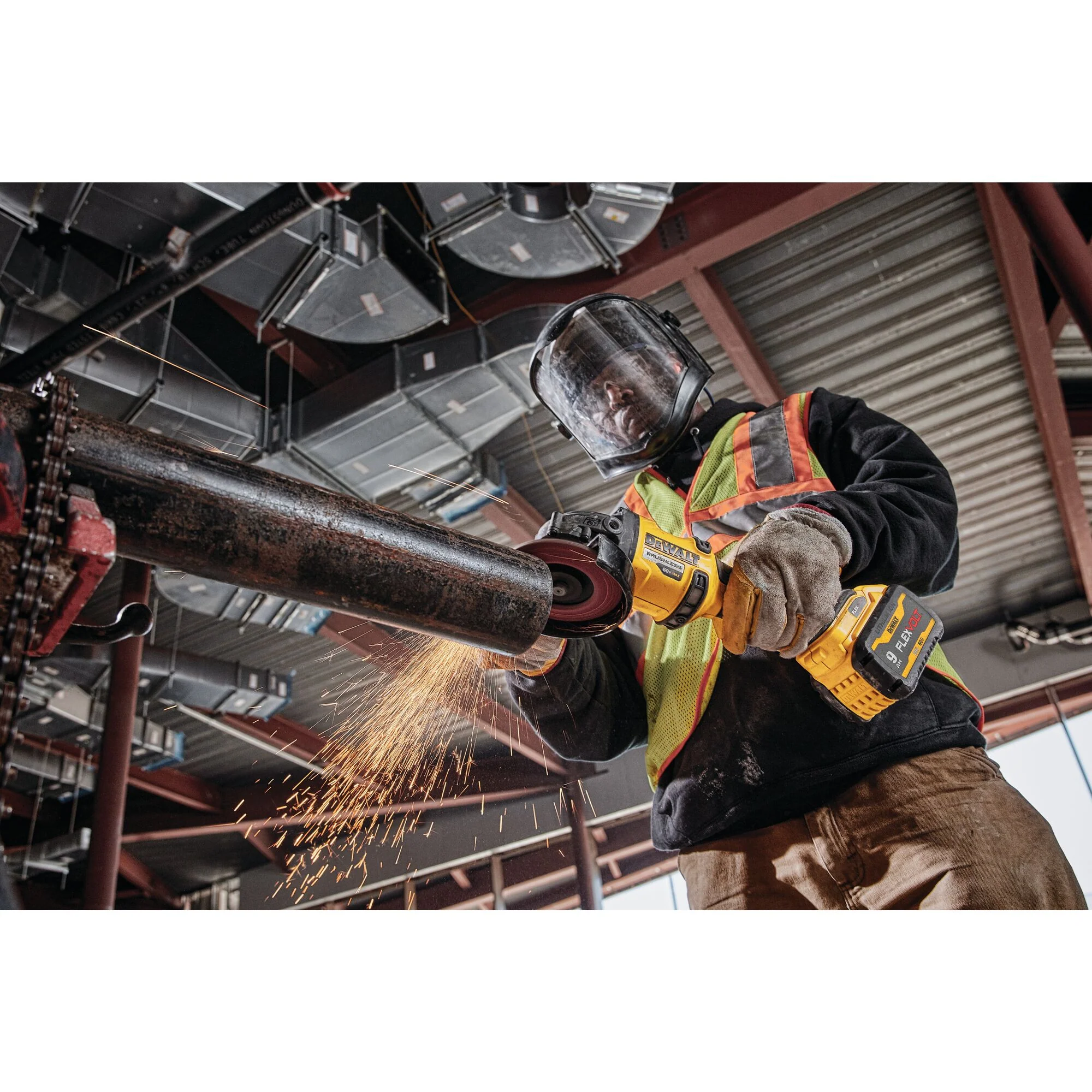 DeWalt 60V MAX FLEXVOLT 4-1/2" - 6" Angle Grinder Kit w/ 1 Battery - Image 11