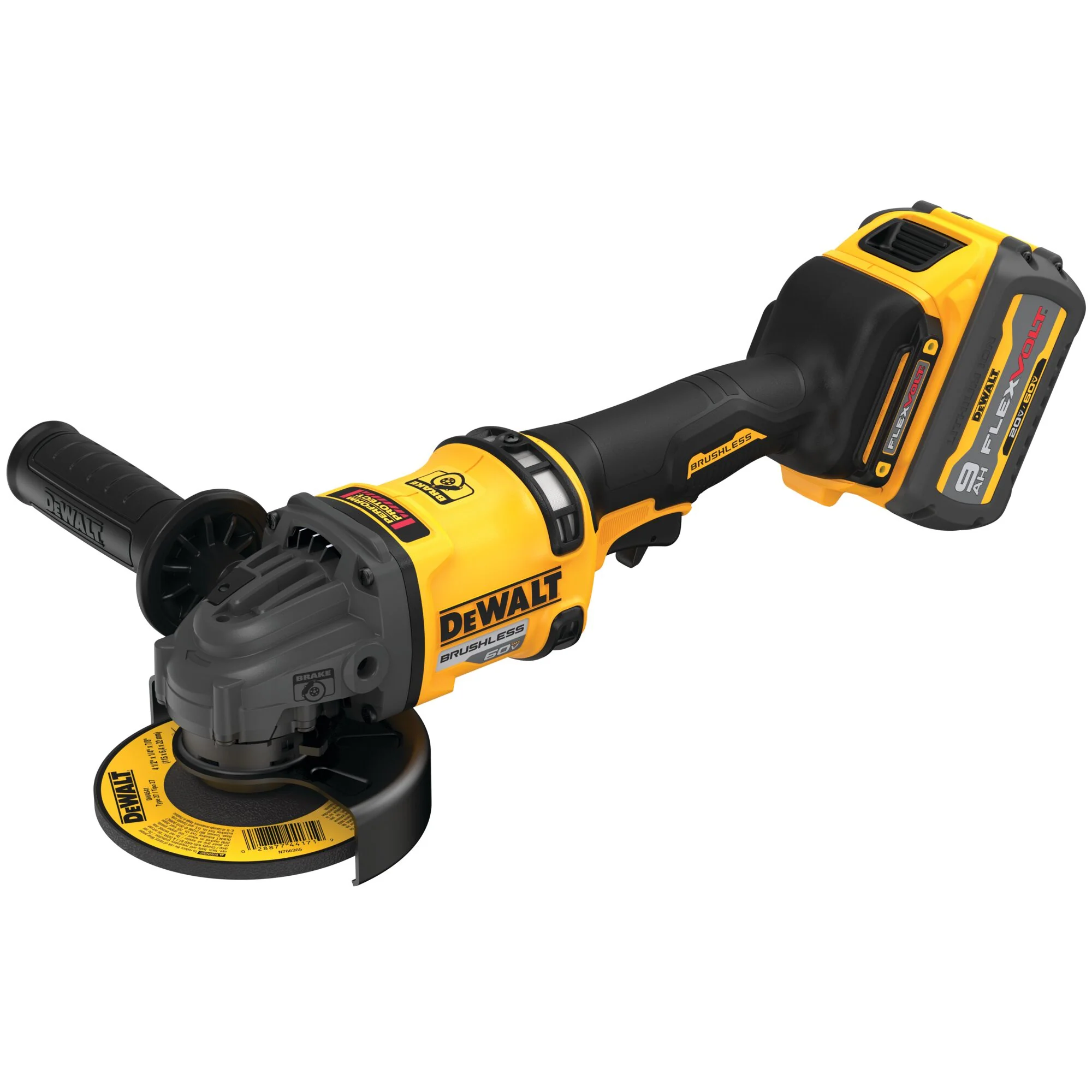 DeWalt 60V MAX FLEXVOLT 4-1/2" - 6" Angle Grinder Kit w/ 1 Battery - Image 2
