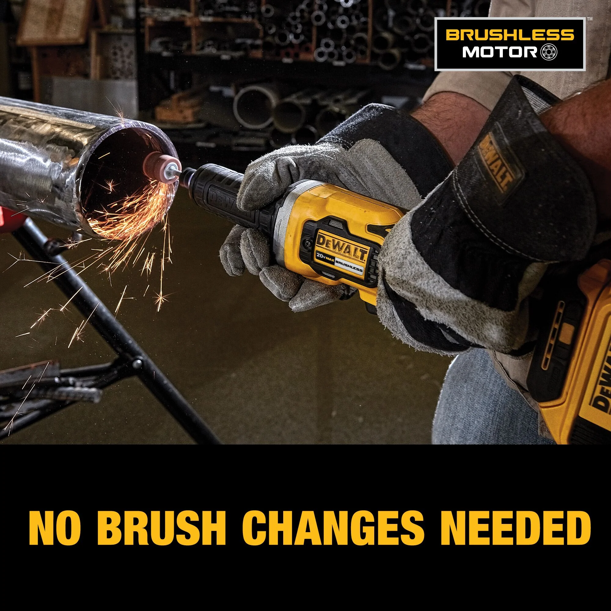 DeWalt 20V MAX XR® Brushless 1-1/2" Variable Speed Cordless Die Grinder Kit - Image 6