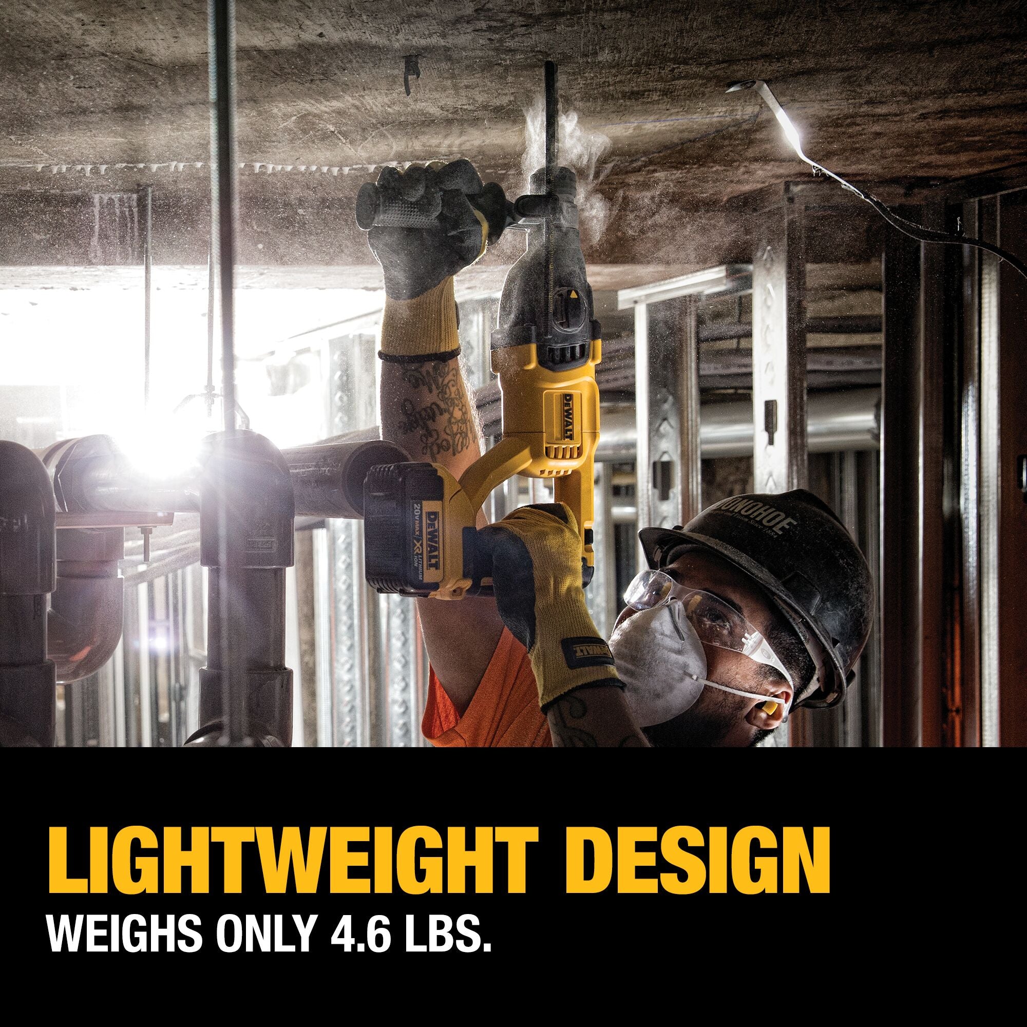 DeWalt 20V MAX 1" Brushless SDS Plus D-Handle Rotary Hammer Kit - Image 19