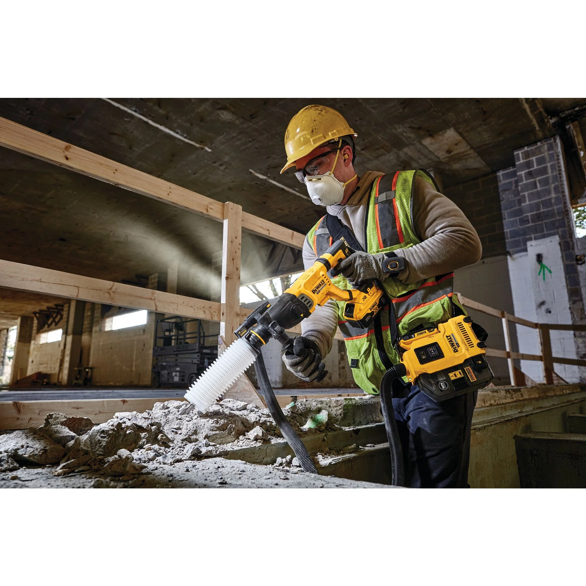 DeWalt 20V MAX 1-1/8" Brushless SDS Plus D-Handle Rotary Hammer - Tool Only - Image 5