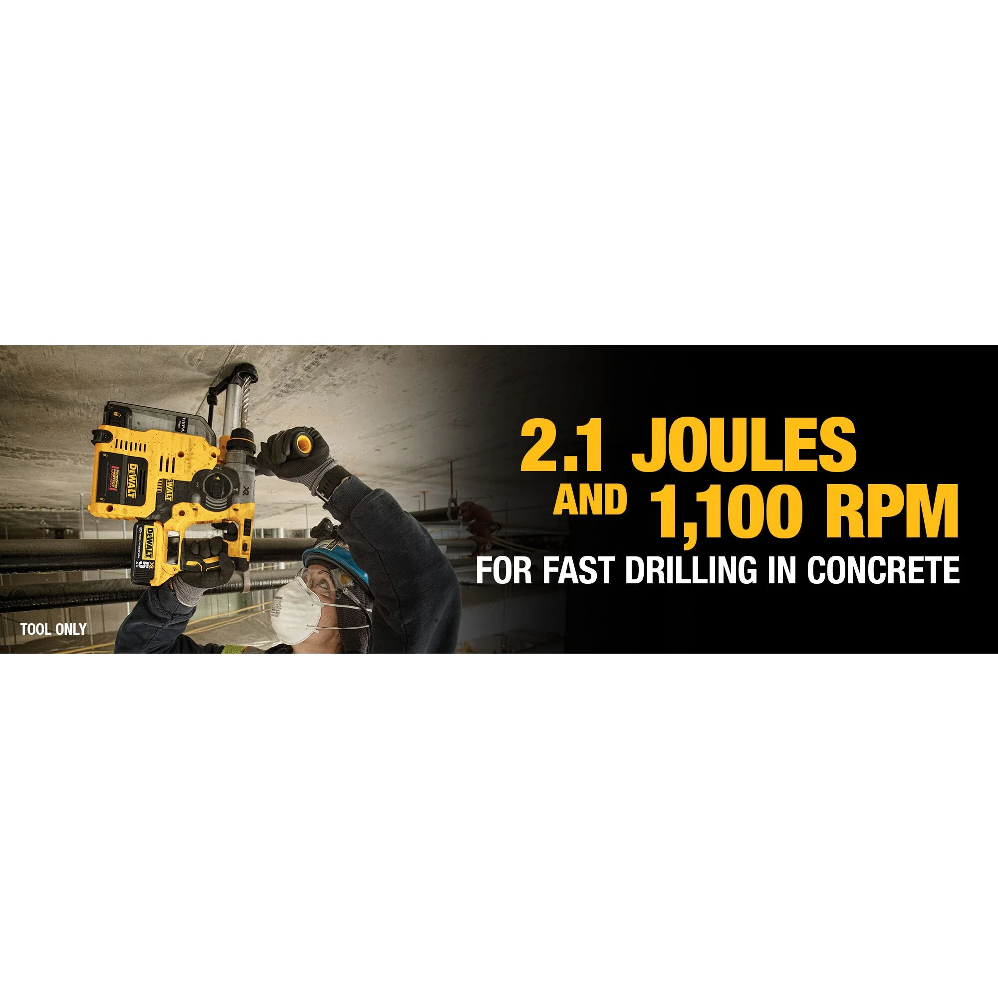 DeWalt 20V MAX XR® Brushless 1" SDS Plus L-Shape Rotary Hammer - Tool Only - Image 10