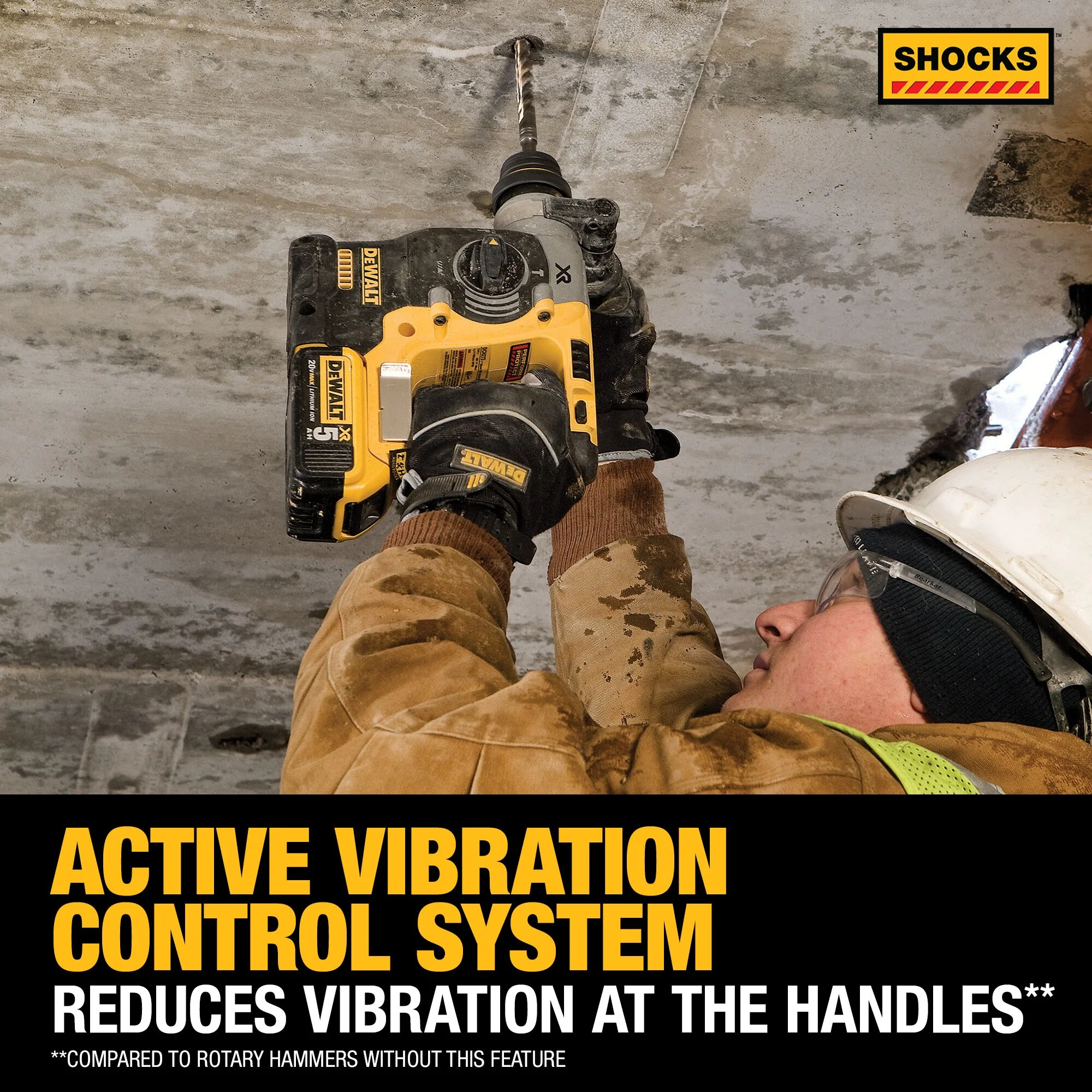 DeWalt 20V MAX XR® Brushless 1" SDS Plus L-Shape Rotary Hammer - Tool Only - Image 5