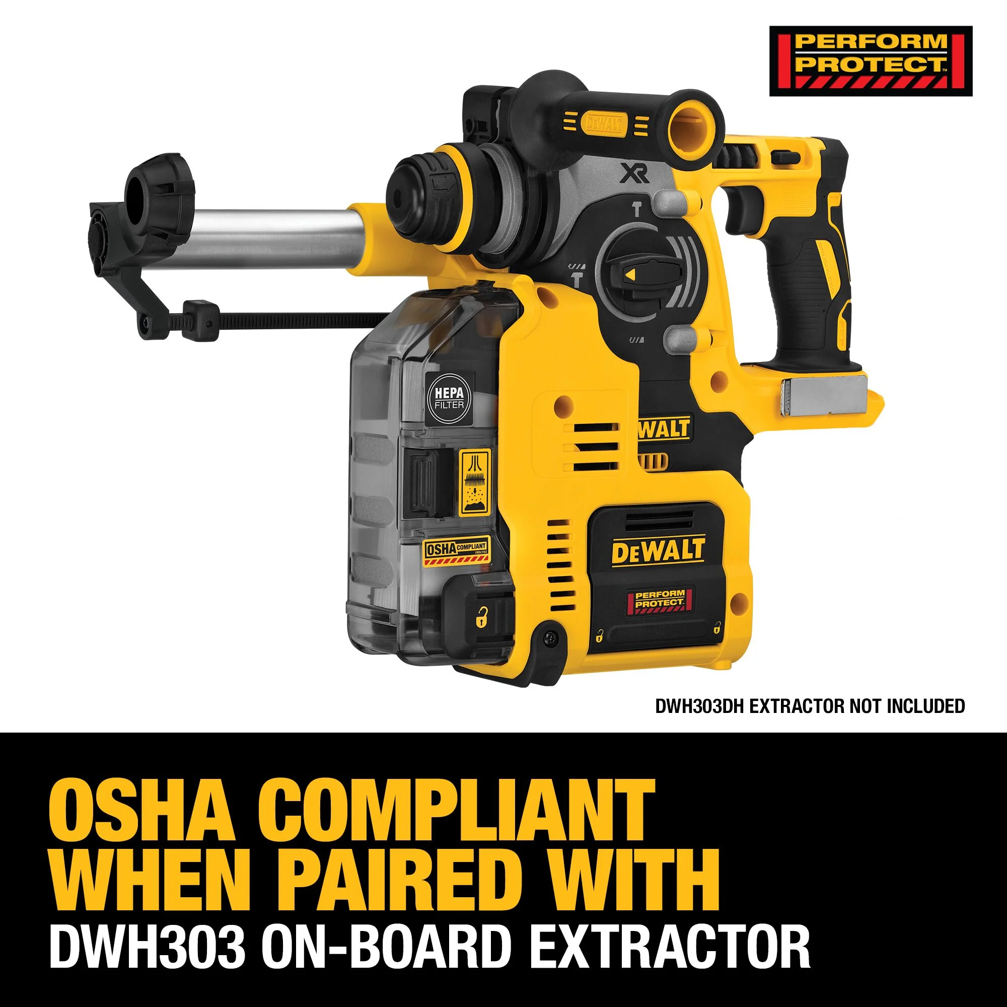 DeWalt 20V MAX XR® Brushless 1" SDS Plus L-Shape Rotary Hammer - Tool Only - Image 8