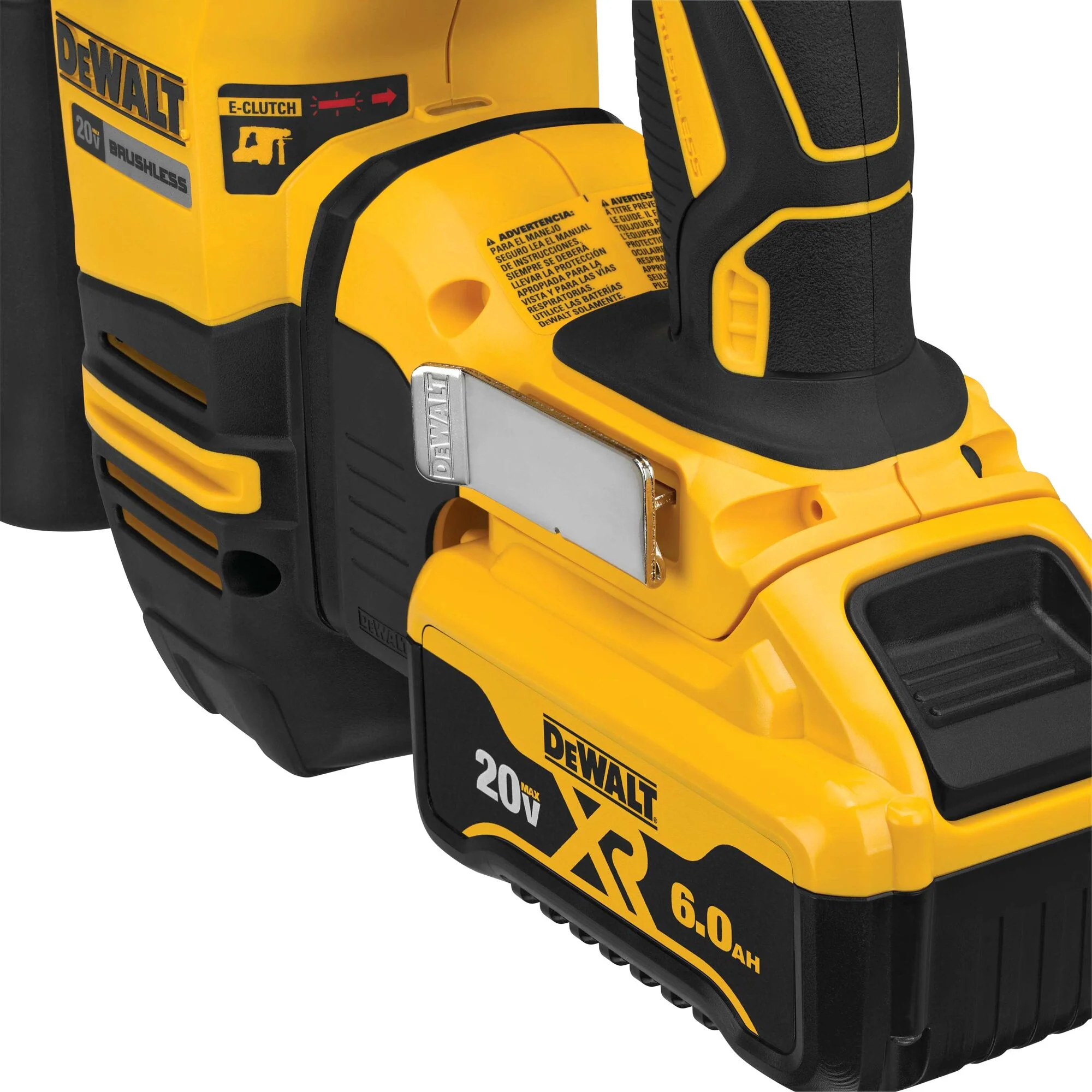 DeWalt DCH293R2 20V MAX XR® 1-1/8" Brushless SDS Plus L-Shape Rotary Hammer Kit - Image 7