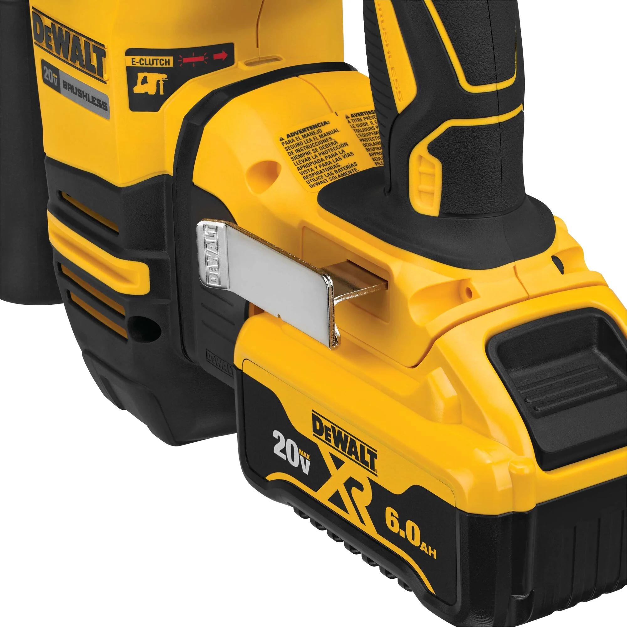DeWalt DCH293R2 20V MAX XR® 1-1/8" Brushless SDS Plus L-Shape Rotary Hammer Kit - Image 8