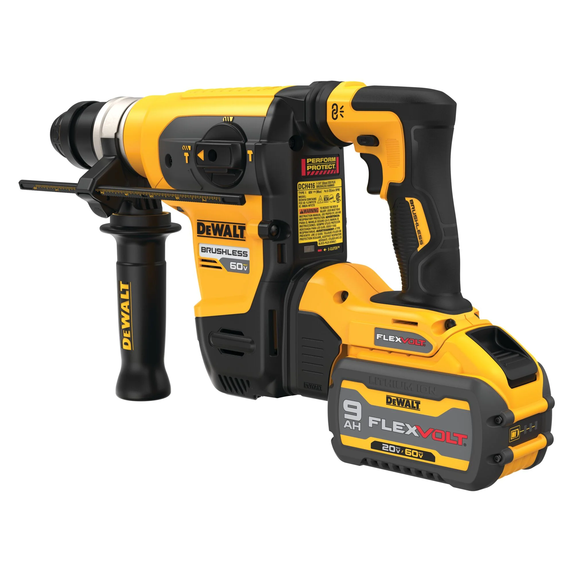DeWalt 60V MAX 1-1/4" Brushless SDS Plus Rotary Hammer Kit - Image 6