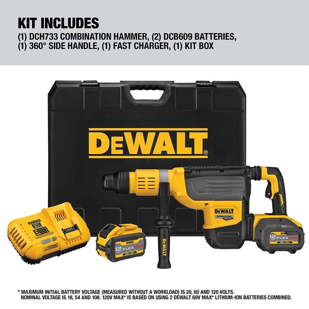 DeWalt 60V MAX 2" Brushless SDS MAX Combination Rotary Hammer Kit - Image 5