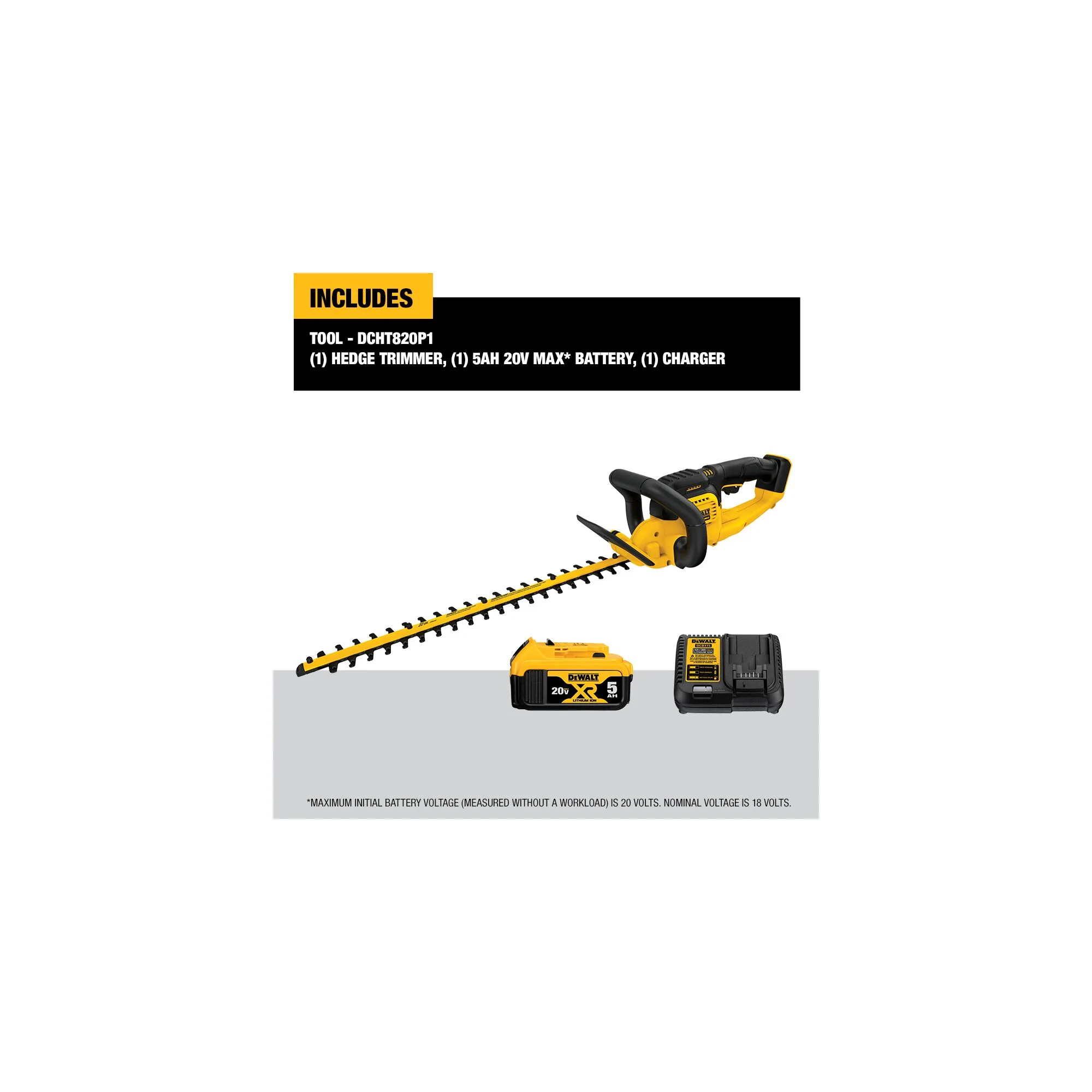 DeWalt 20V MAX 22" Hedge Trimmer Kit - Image 5