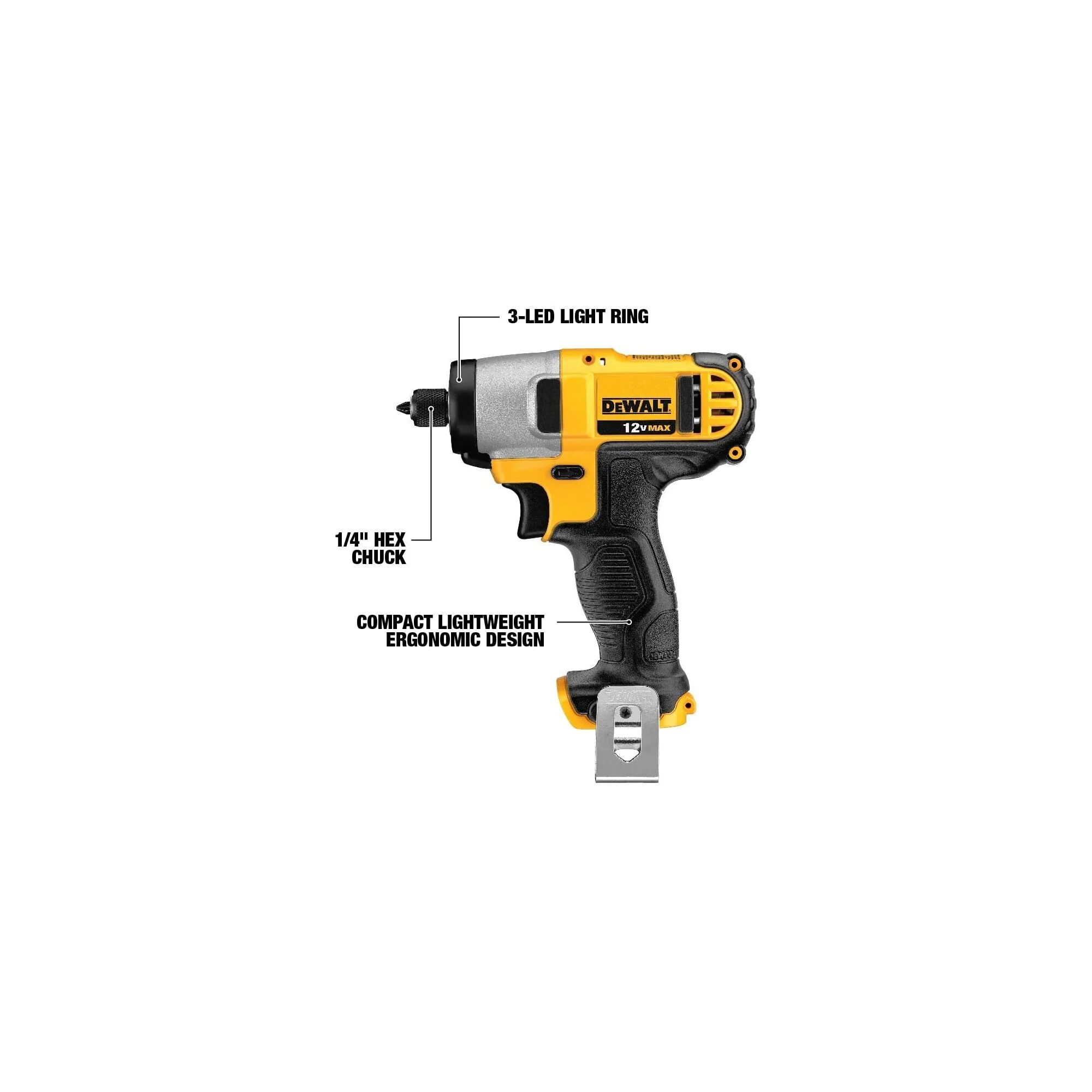DeWalt 12V MAX Cordless Drill/Driver & Impact Driver Combo Kit - Image 6