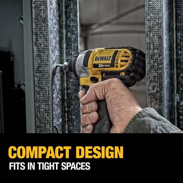 DeWalt 20V Li-Ion Compact Drill & Impact Kit (DCD771 + DCF885) - Image 13