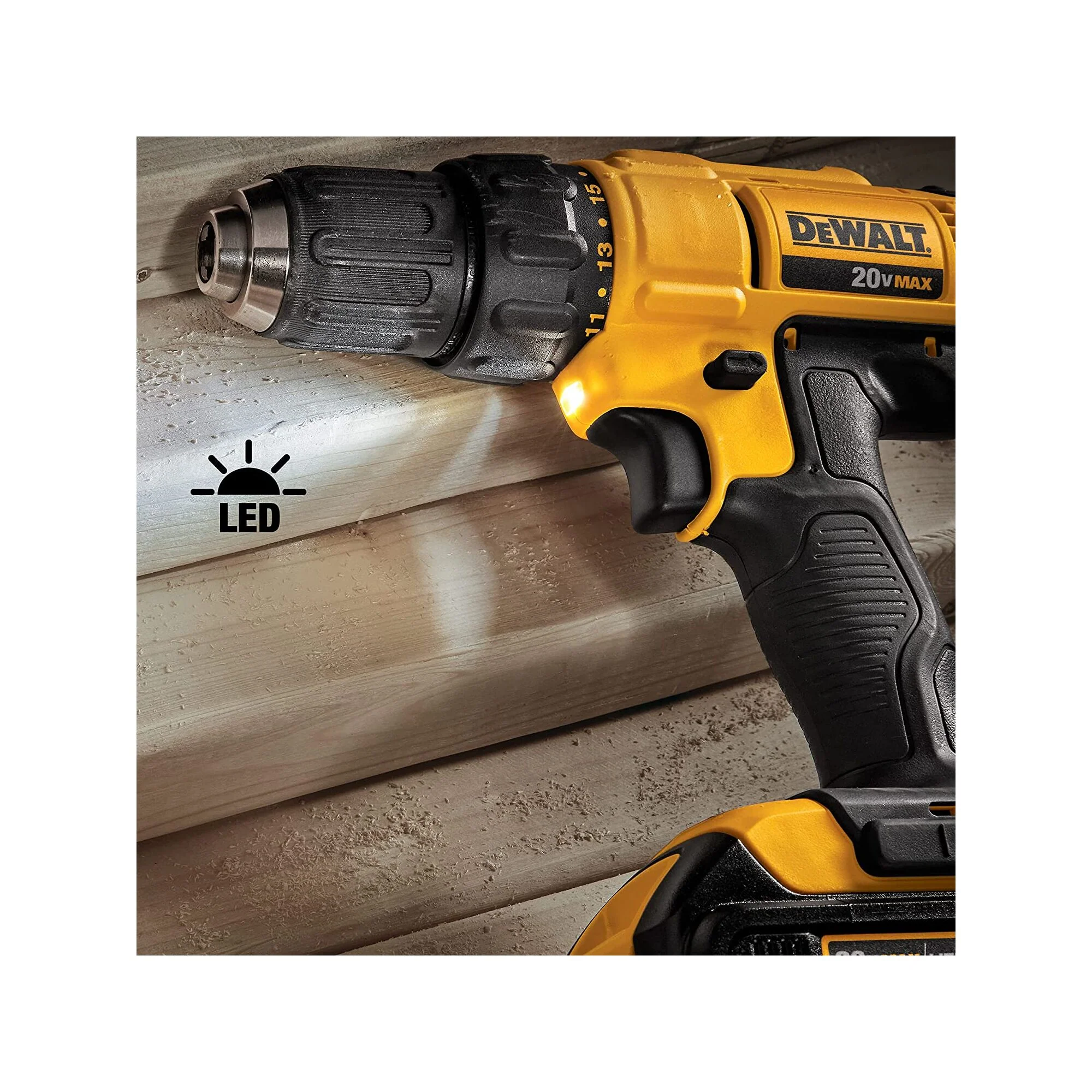 DeWalt 20V Li-Ion Compact Drill & Impact Kit (DCD771 + DCF885) - Image 15