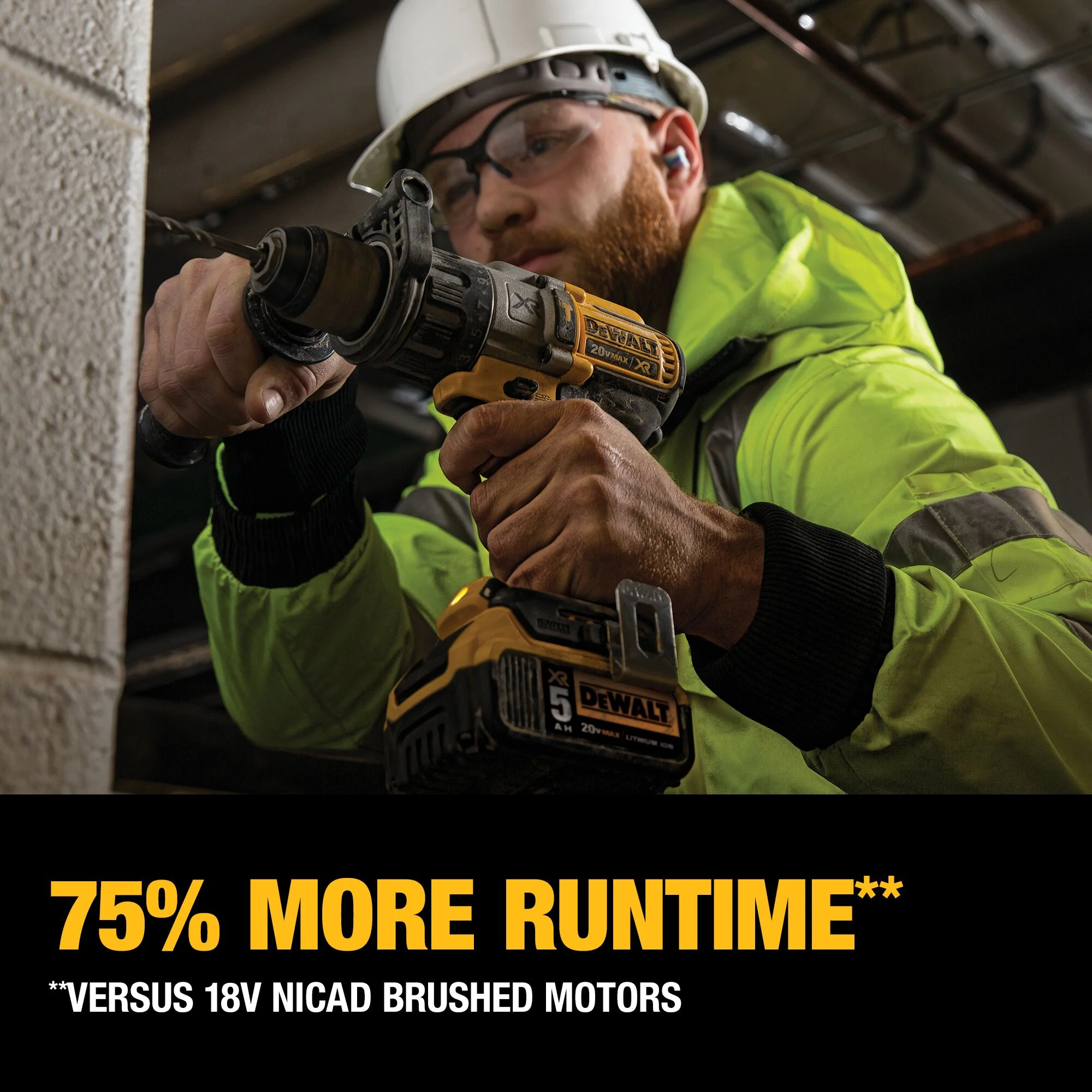 DeWalt 20V MAX XR® Brushless 5 Ah Hammer Drill/Impact Kit - Image 13