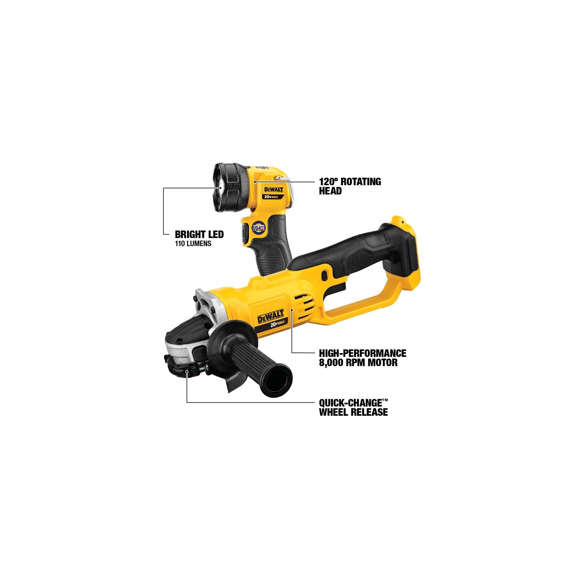 DeWalt 20V MAX LED Work Light - Tool Only - Image 8