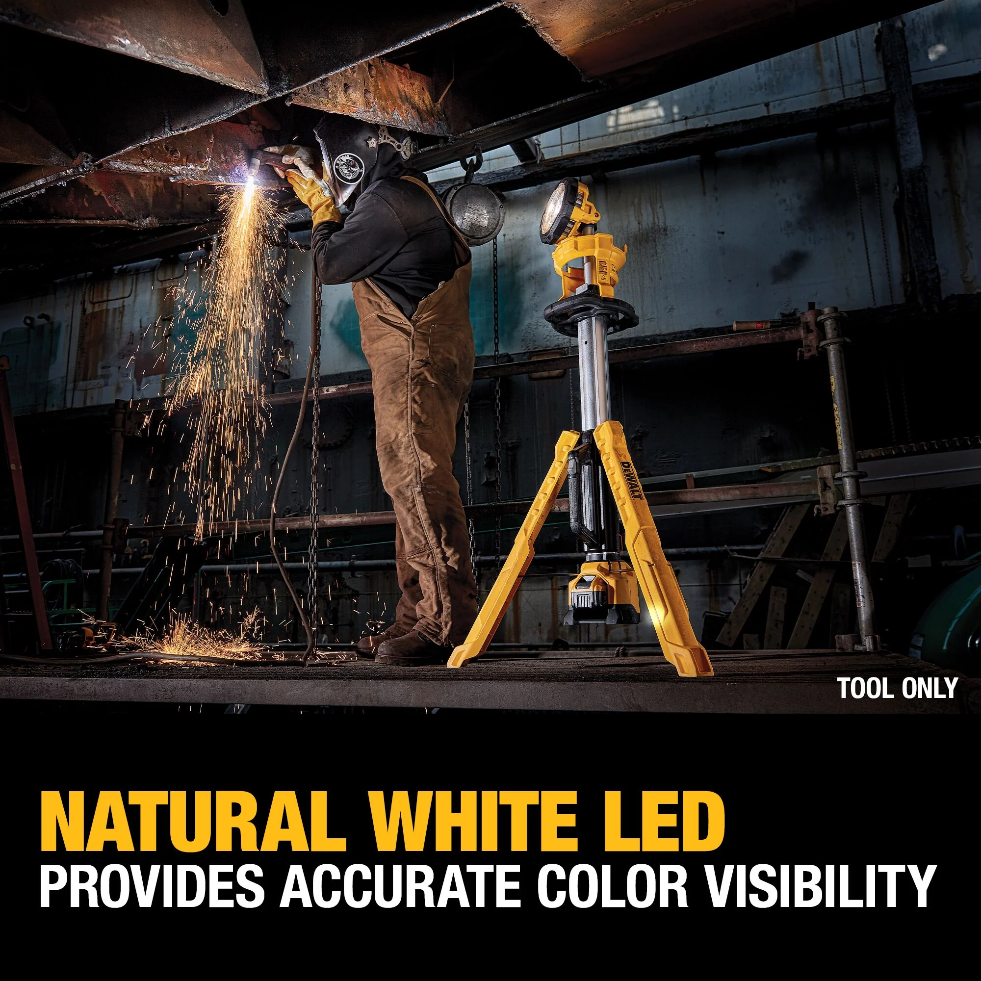DeWalt 20V MAX Cordless Tripod Light - Light Only - Image 17