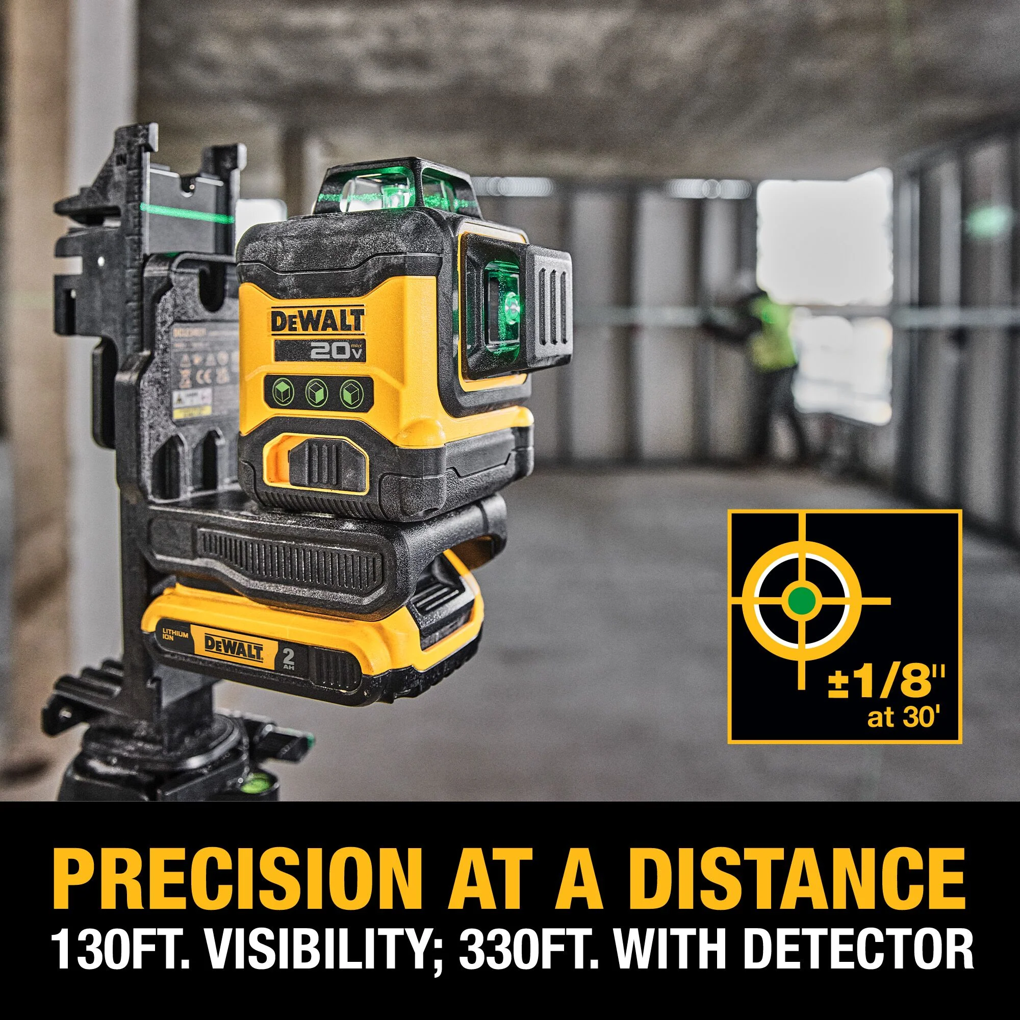 DeWalt 20V 3 x 360 Green Line Laser - Tool Only - Image 16
