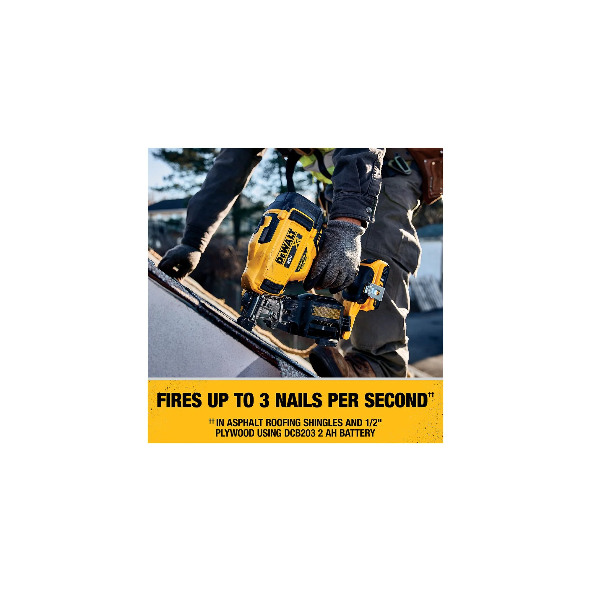 DeWalt 20V MAX 15° Cordless Coil Roofing Nailer Kit - Image 20