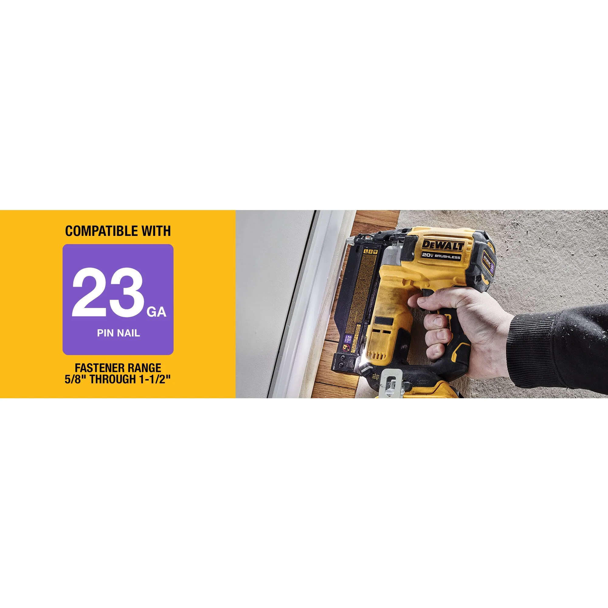 DeWalt 20V MAX Brushless Cordless 23 Gauge Pin Nailer - Tool Only - Image 11