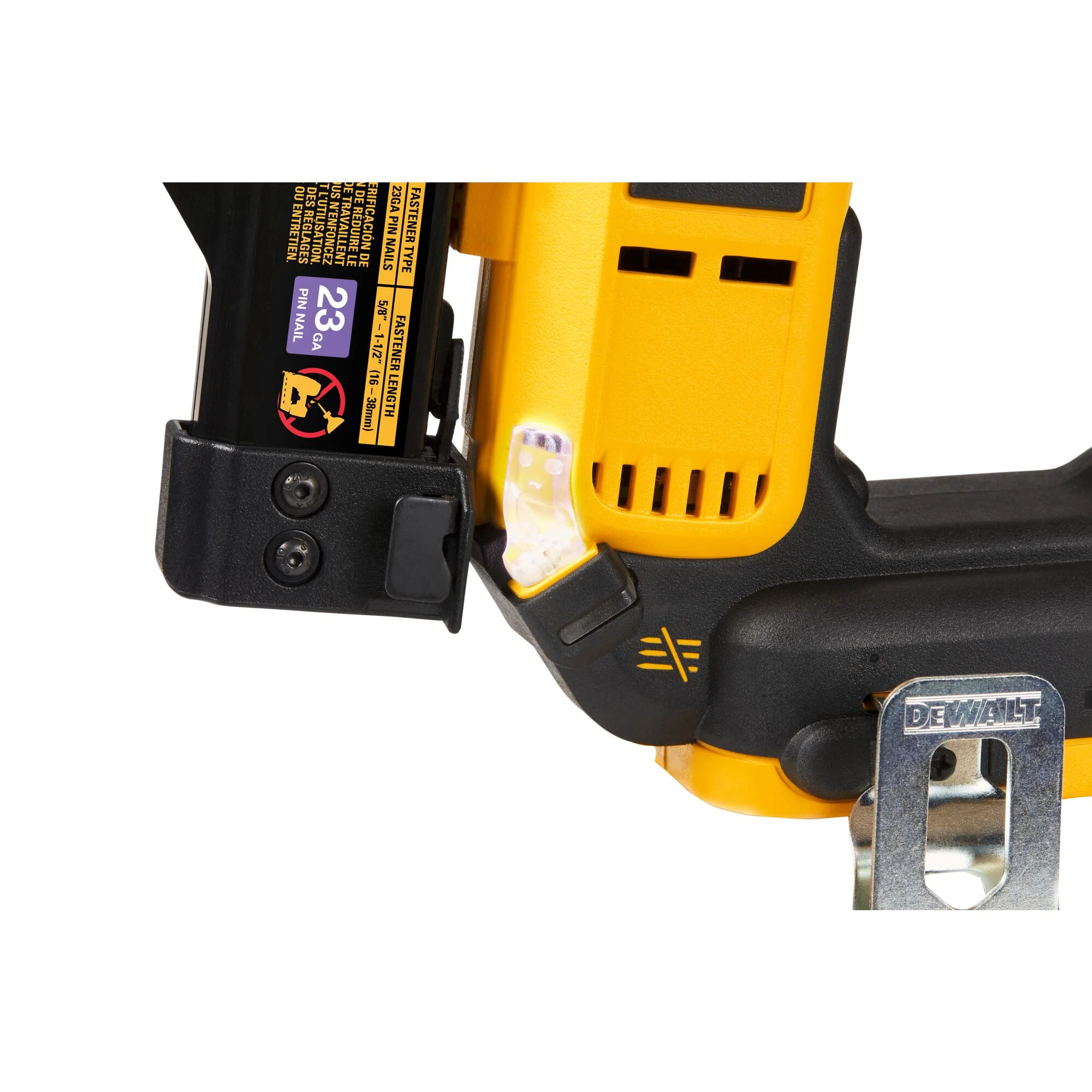 DeWalt 20V MAX Brushless Cordless 23 Gauge Pin Nailer - Tool Only - Image 6