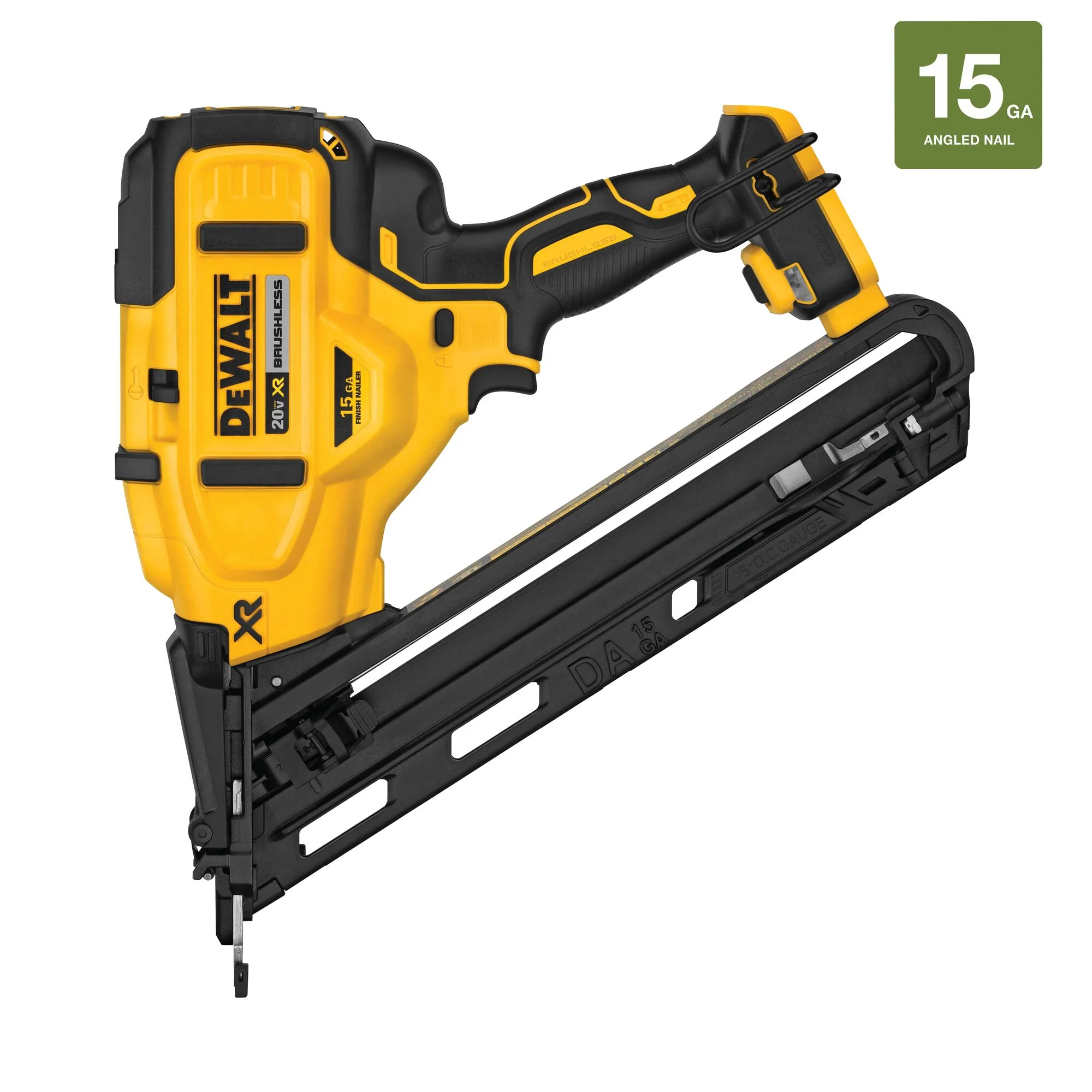 DeWalt 20V MAX XR® 15 Gauge Cordless Angled Finish Nailer - Tool Only - Image 13