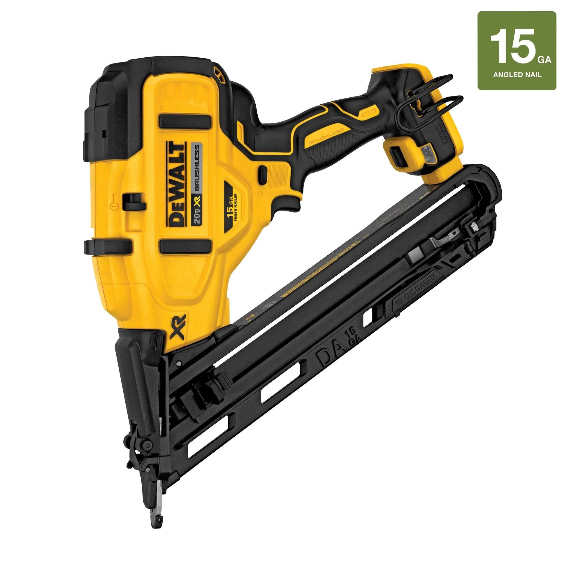 DeWalt 20V MAX XR® 15 Gauge Cordless Angled Finish Nailer - Tool Only - Image 14