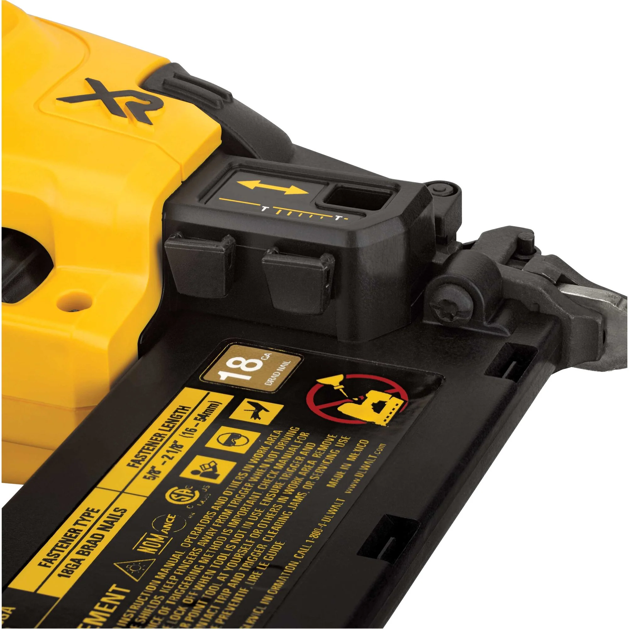 DeWalt 20V MAX XR 18 Gauge Cordless Brad Nailer Kit - Image 12