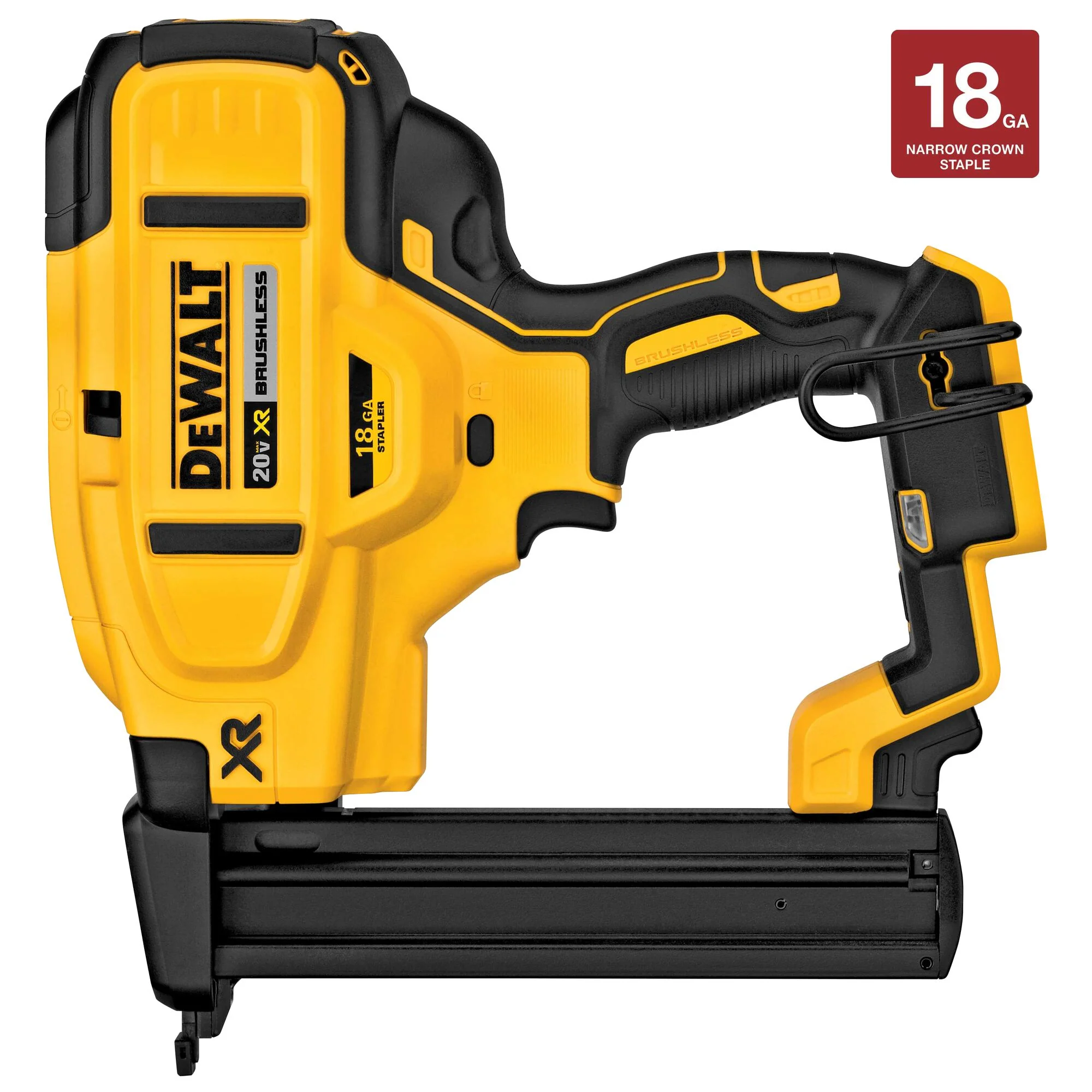 DeWalt 20V MAX XR® 18 Gauge Cordless Narrow Crown Stapler - Tool Only - Image 14