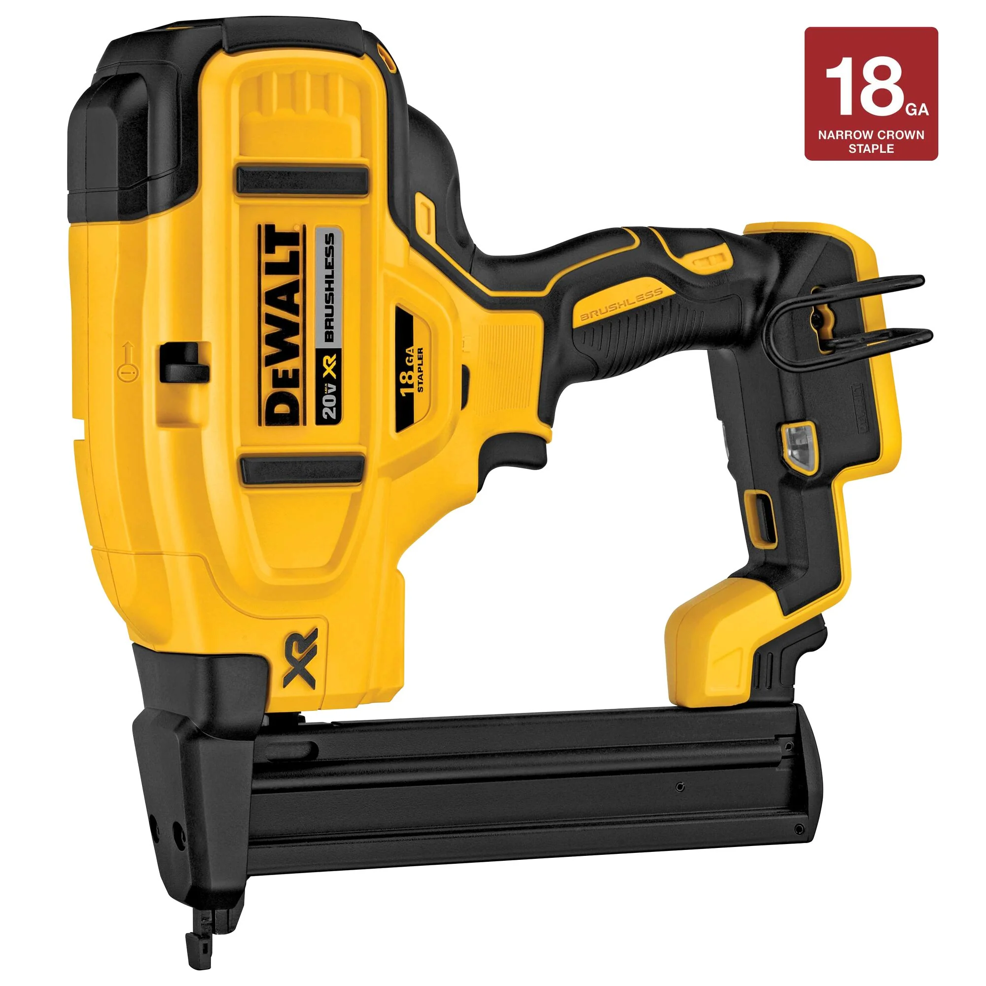 DeWalt 20V MAX XR® 18 Gauge Cordless Narrow Crown Stapler - Tool Only - Image 15