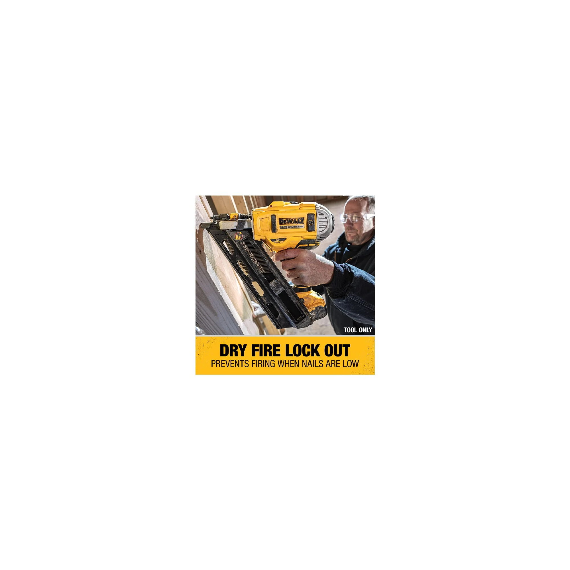 DeWalt 20V MAX Cordless 30° Paper Collated Framing Nailer - Tool Only - Image 20