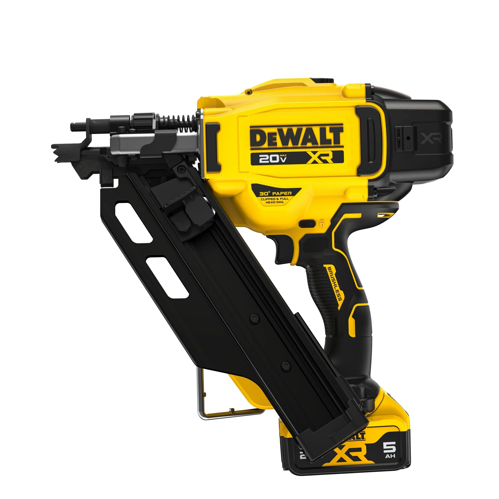 DeWalt 20V MAX XR® Brushless Cordless 30° Paper Tape Framing Nailer Kit - Image 2