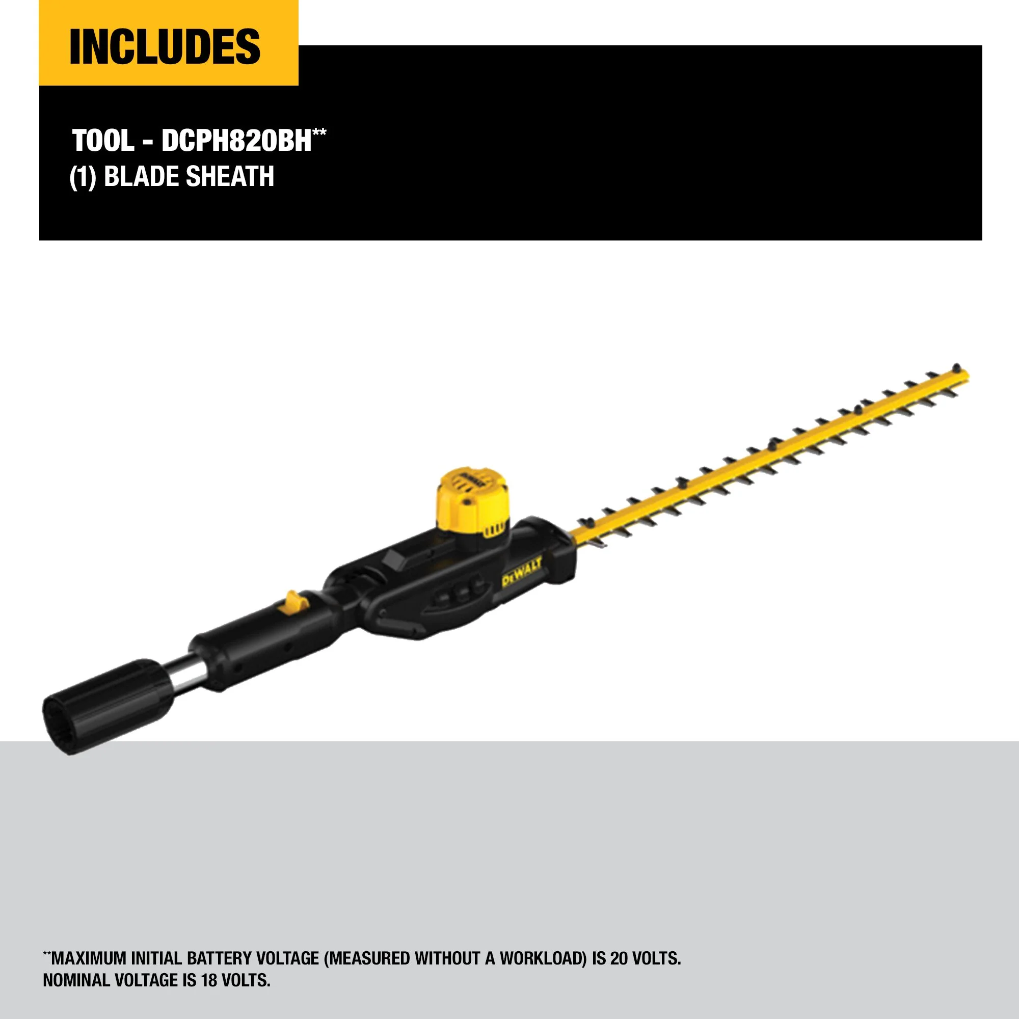 DeWalt Pole Hedge Trimmer Head w/ 20V MAX Compatibility - Image 5