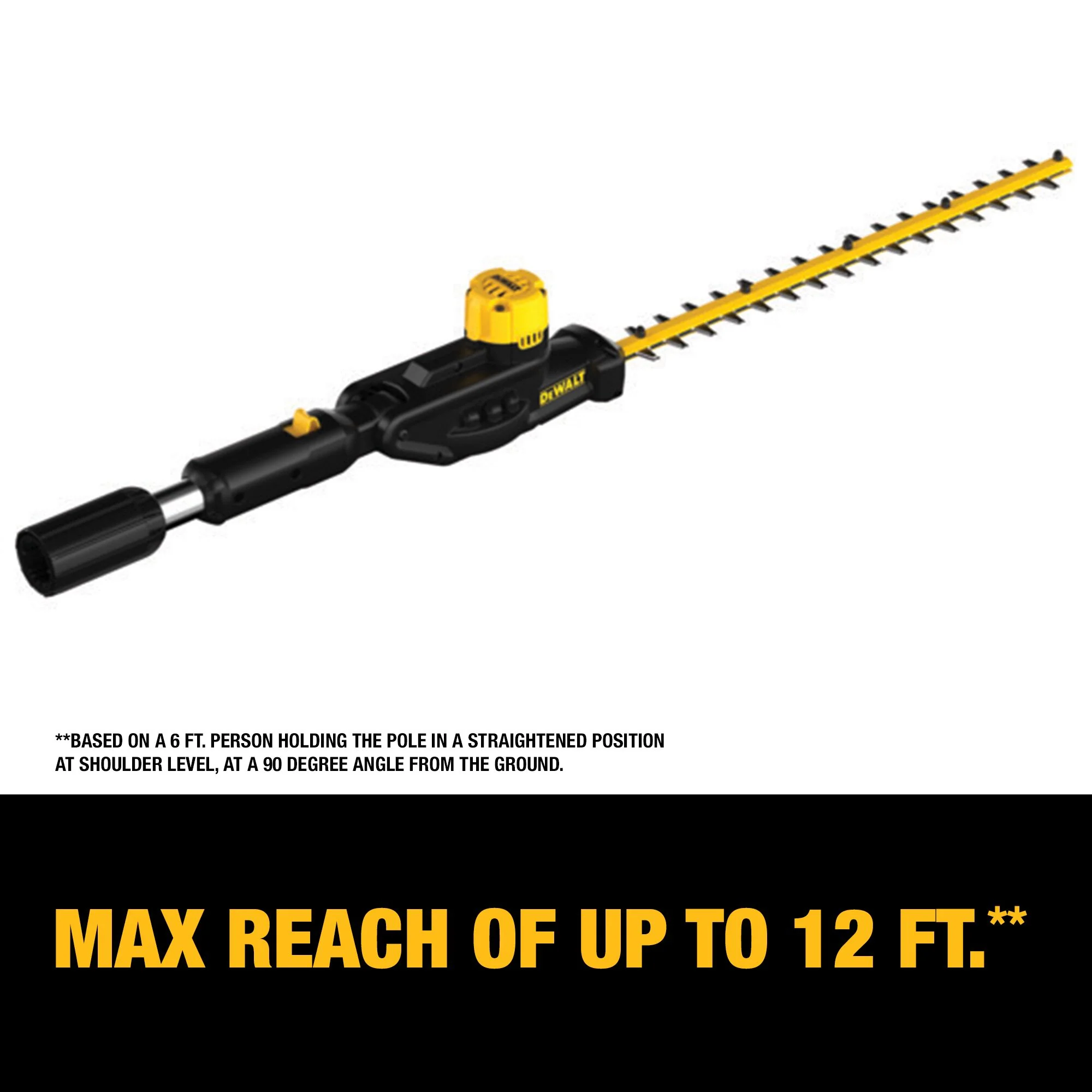 DeWalt Pole Hedge Trimmer Head w/ 20V MAX Compatibility - Image 8