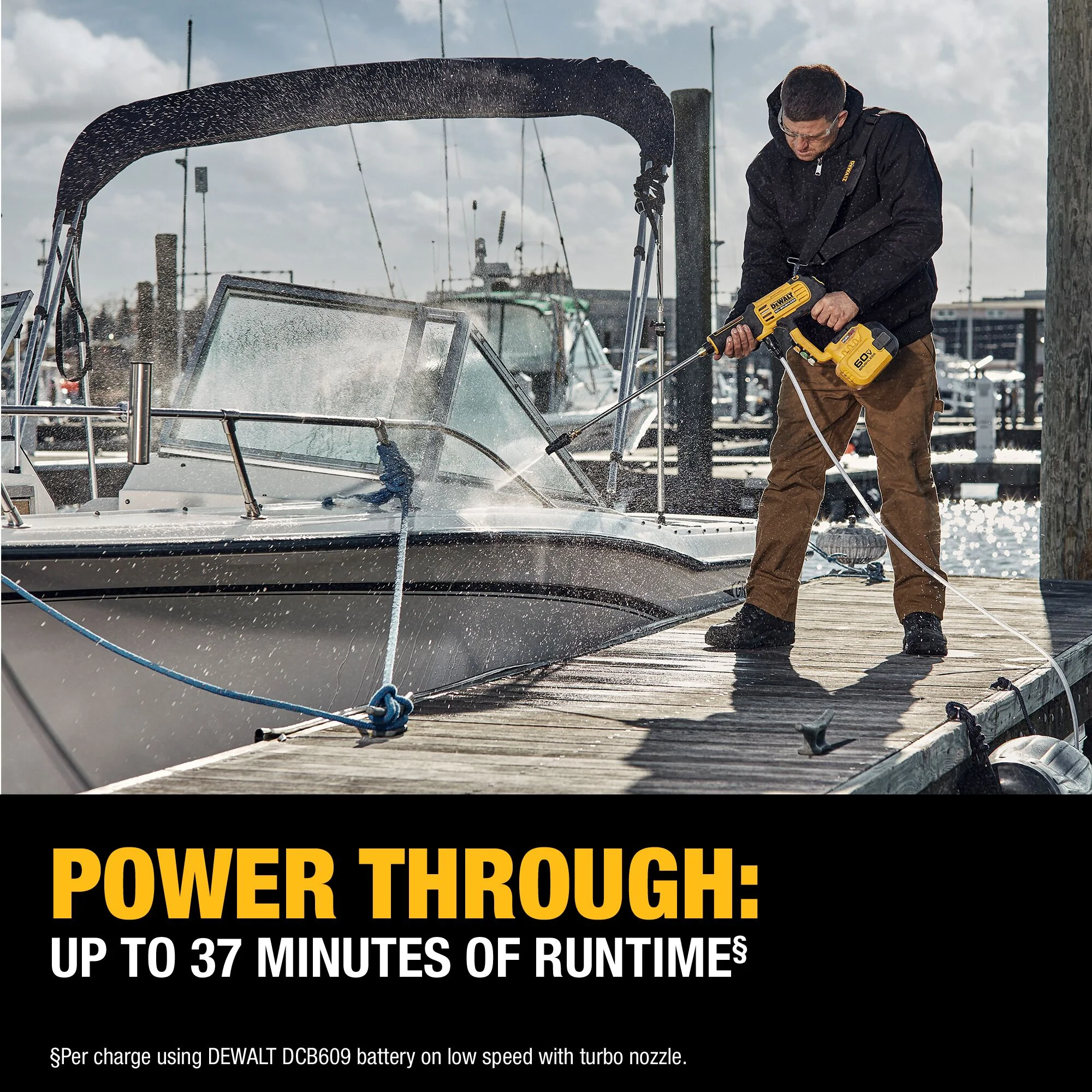 DeWalt 60V MAX 1000 psi Cordless Power Cleaner Kit - Image 6