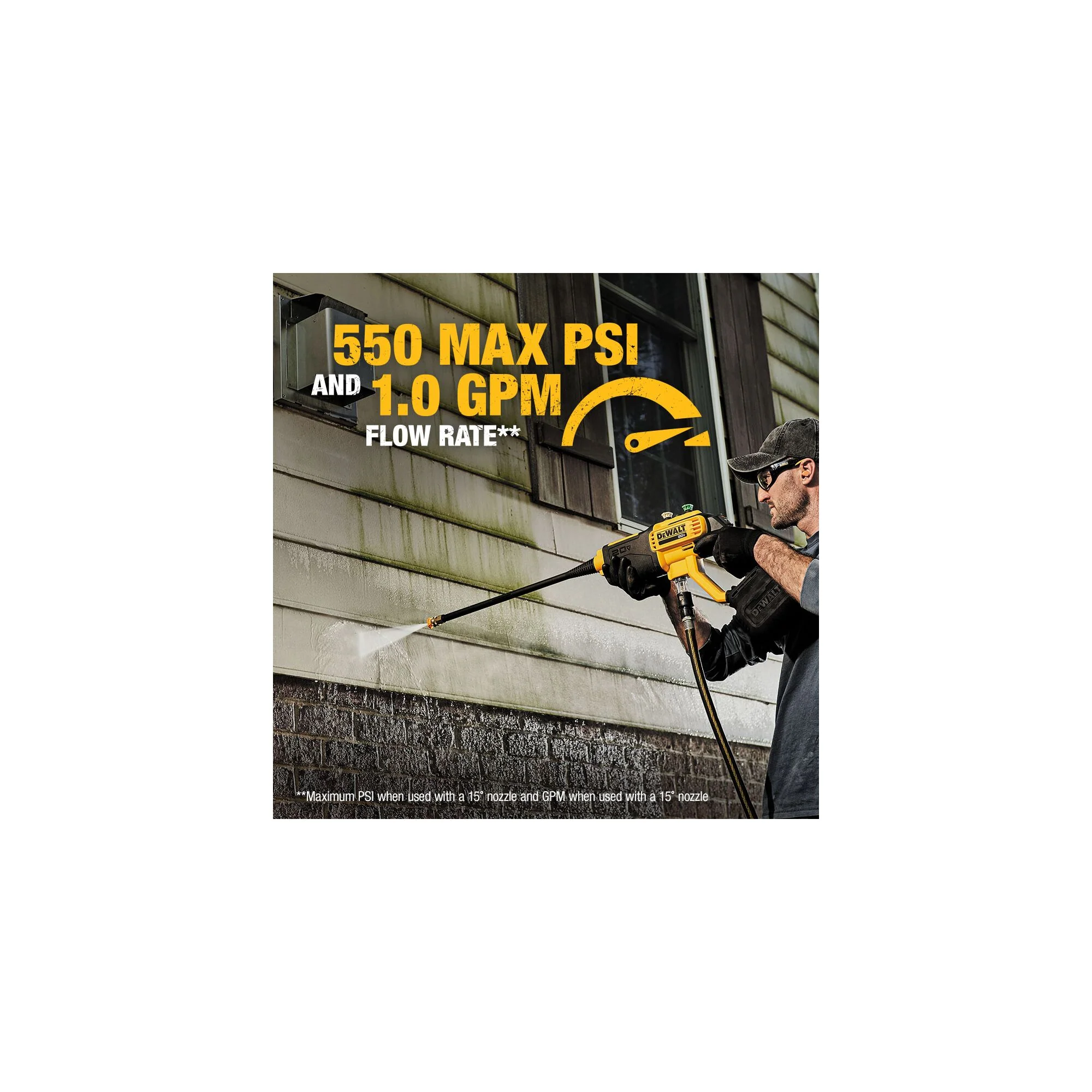 DeWalt 20V 550 PSI Cordless Power Cleaner - Tool Only - Image 16