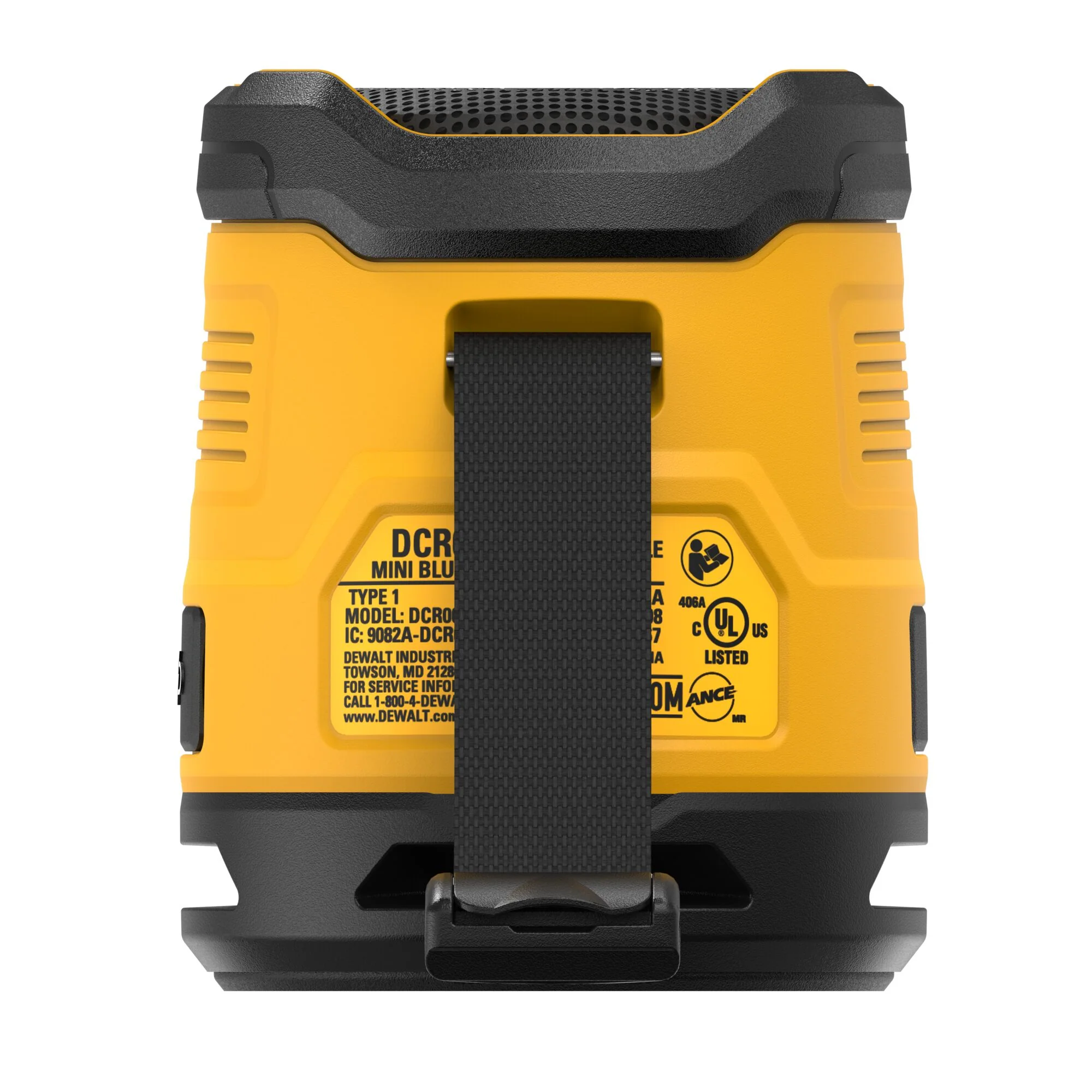 DeWalt USB-C Rechargeable Mini Bluetooth Speaker - Image 4