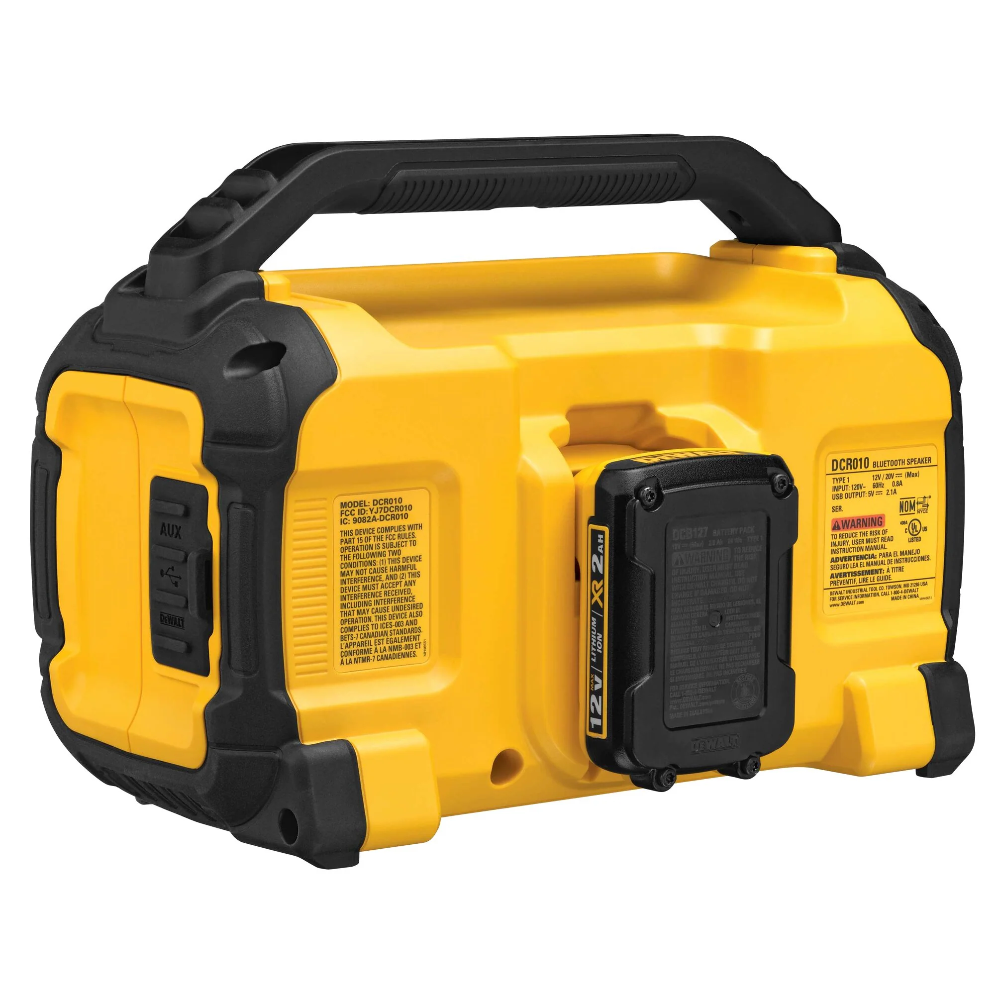 DeWalt 12V/20V MAX Jobsite Bluetooth Speaker - Image 4