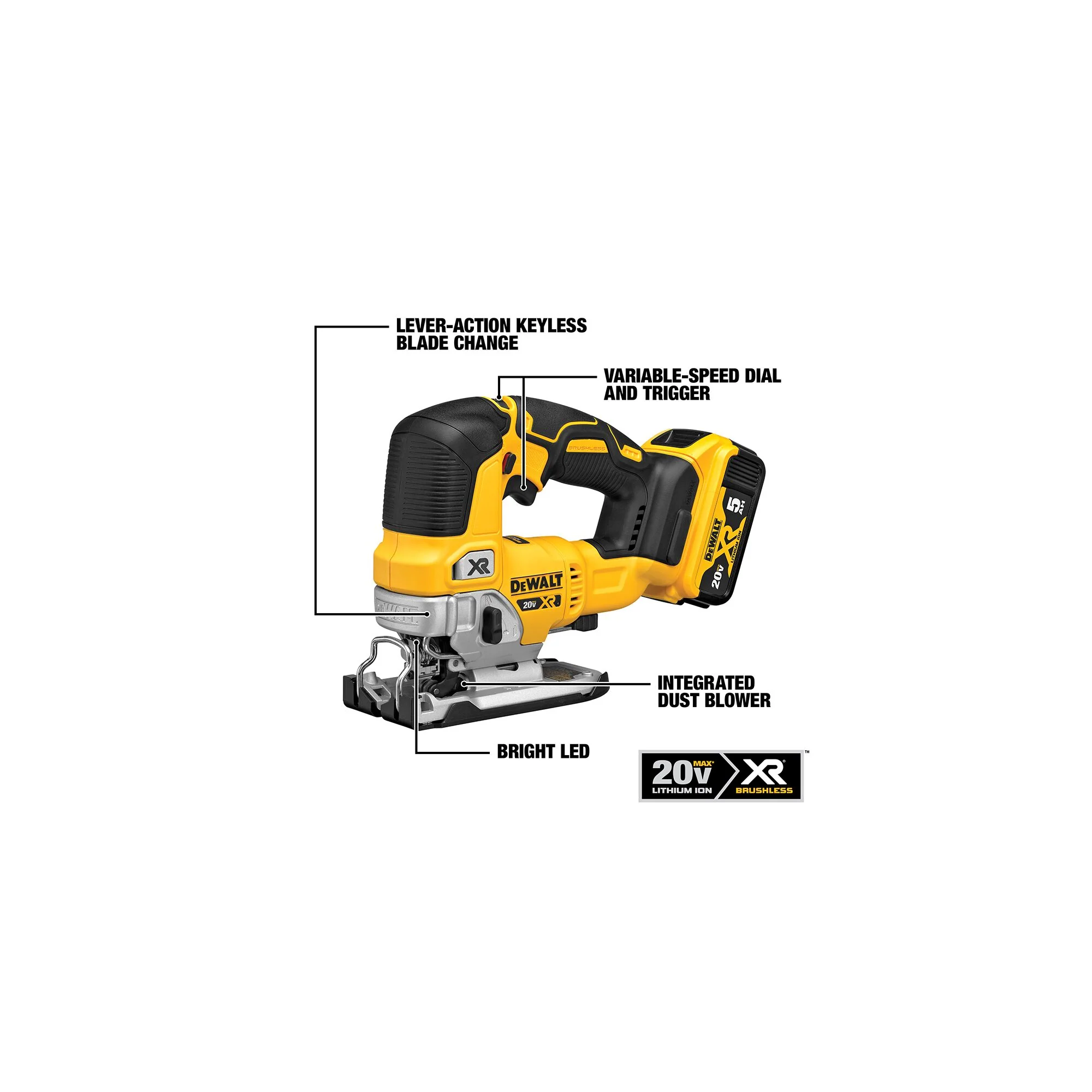 DeWalt 20V MAX XR® Cordless Jig Saw Kit - Image 13