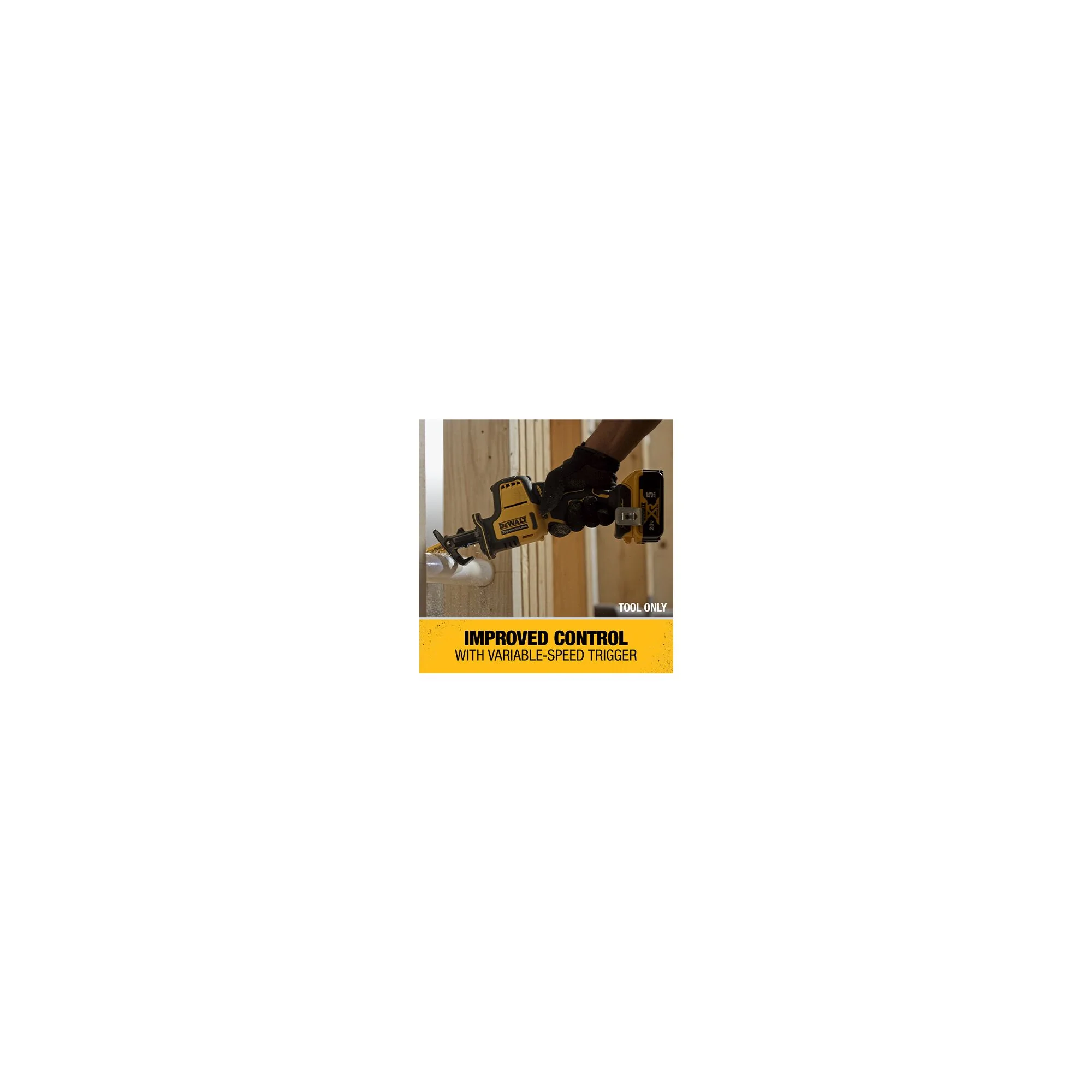 DeWalt ATOMIC 20V MAX Cordless One-Handed Reciprocating Saw - Tool Only - Image 16